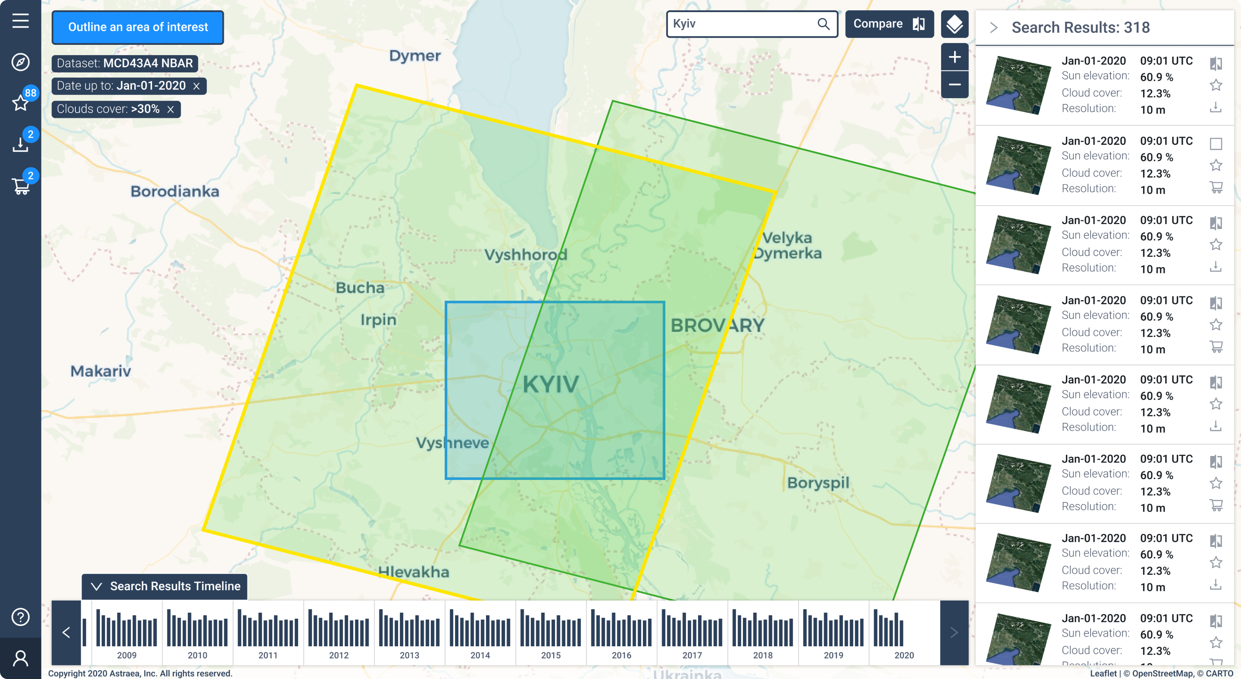 map UI and UX design for a geospatial SaaS app