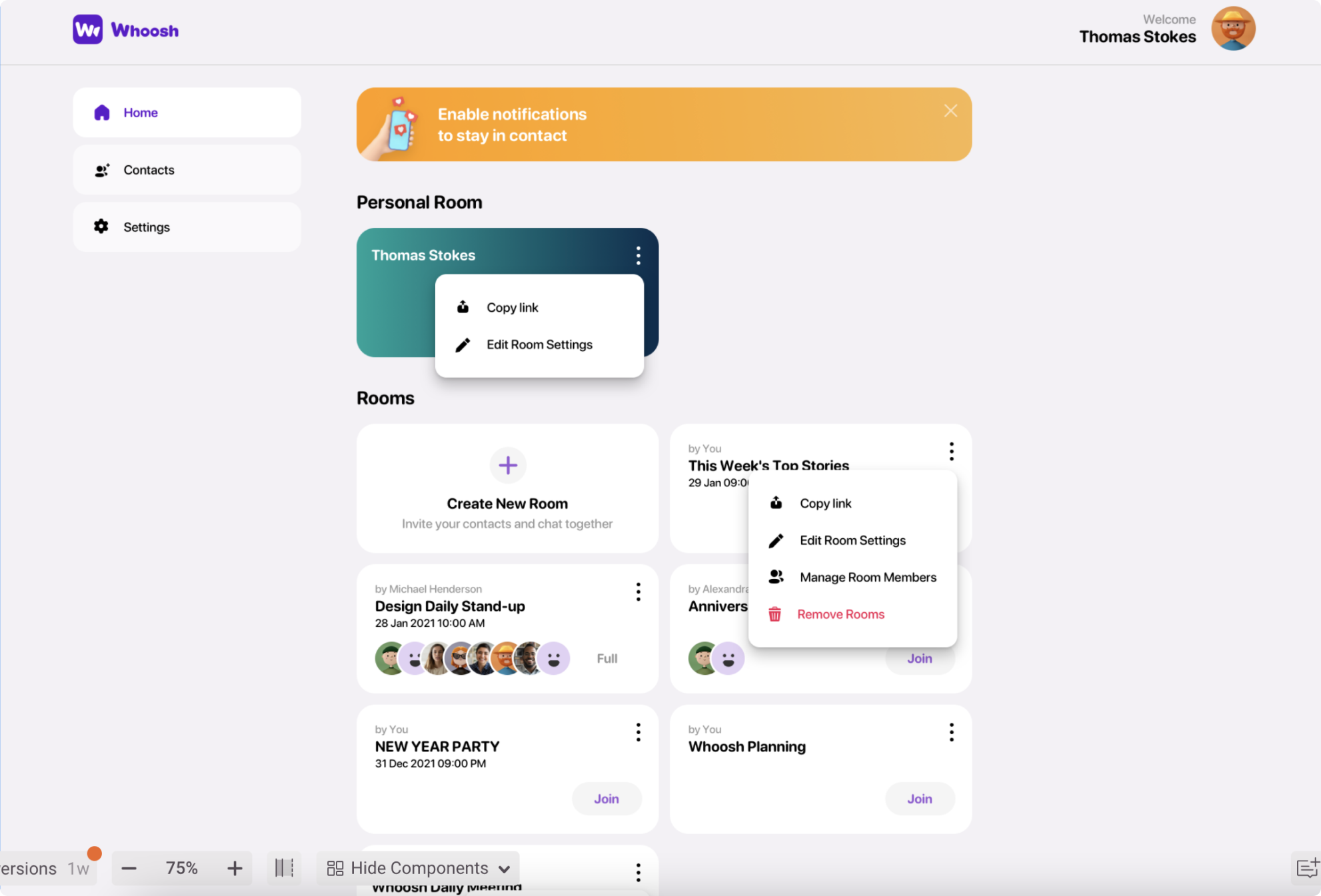 Homepage web version before the redesign