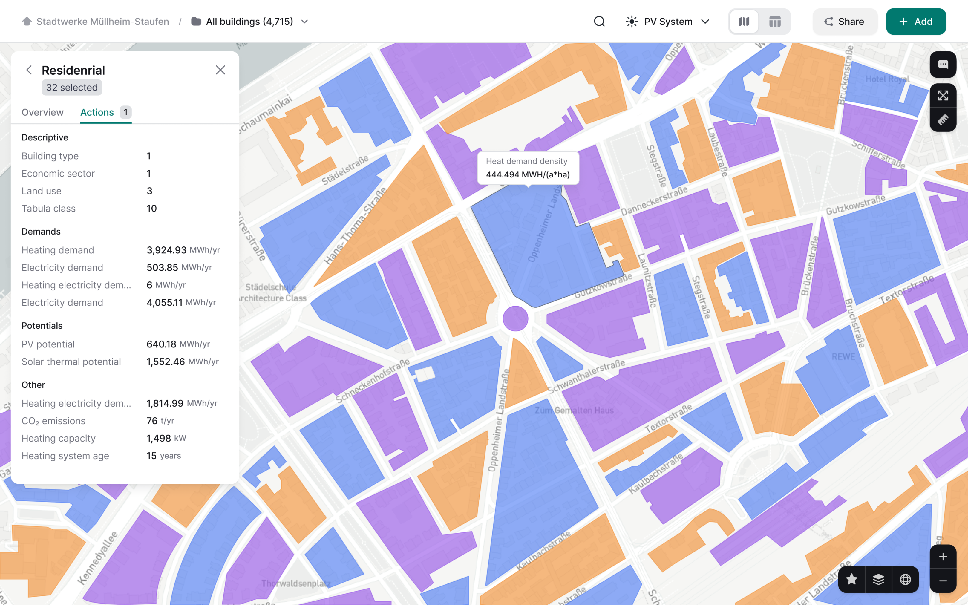 Visualizing layers in Greenventory