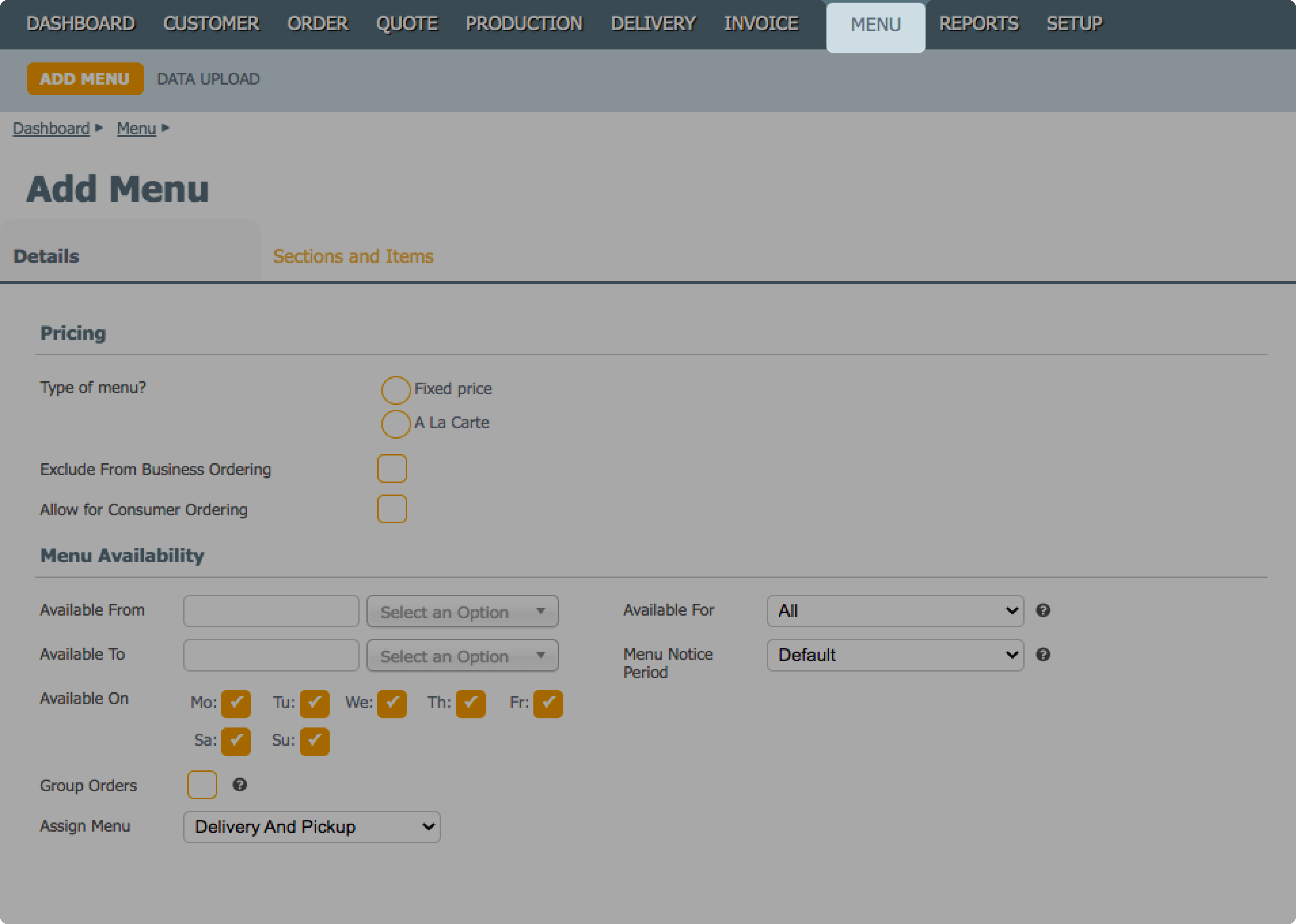 spoonfed initial design