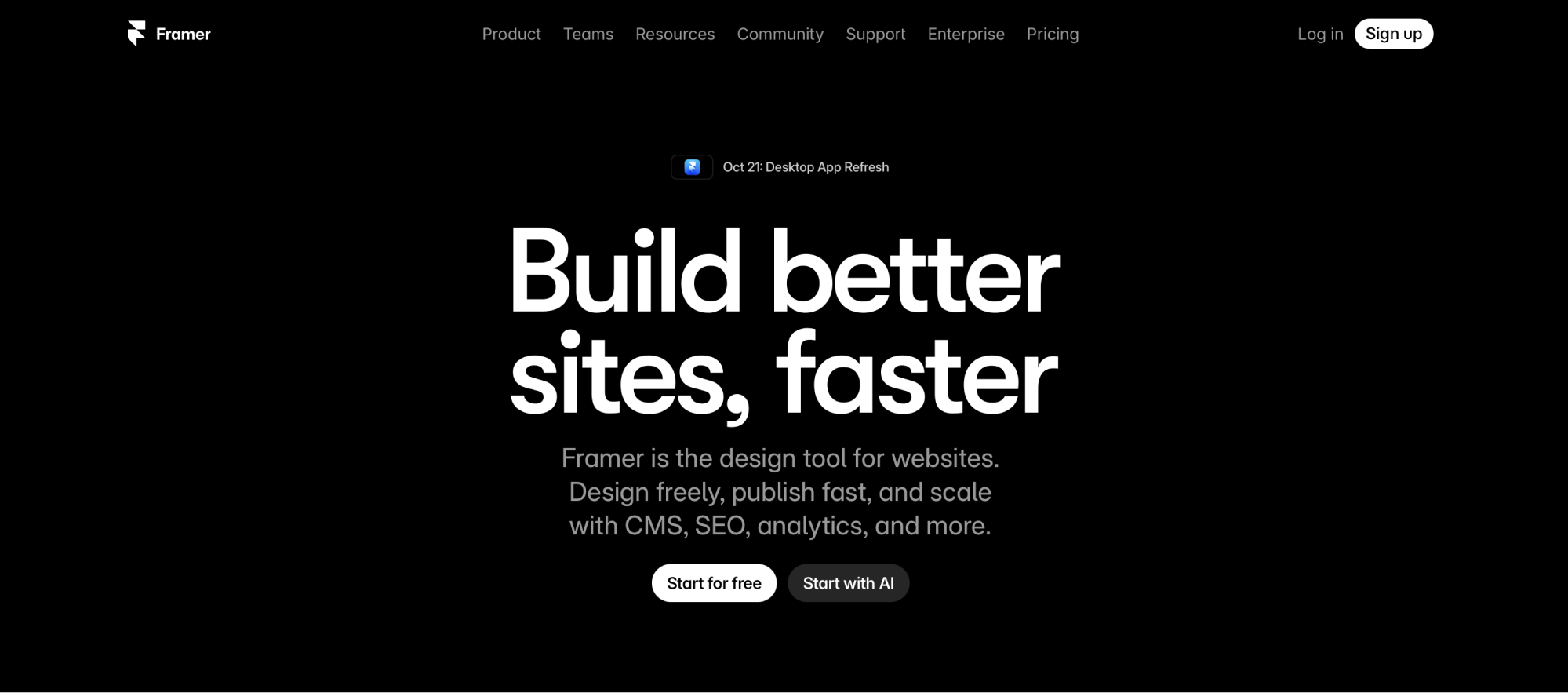 Framer low-code platform overview 