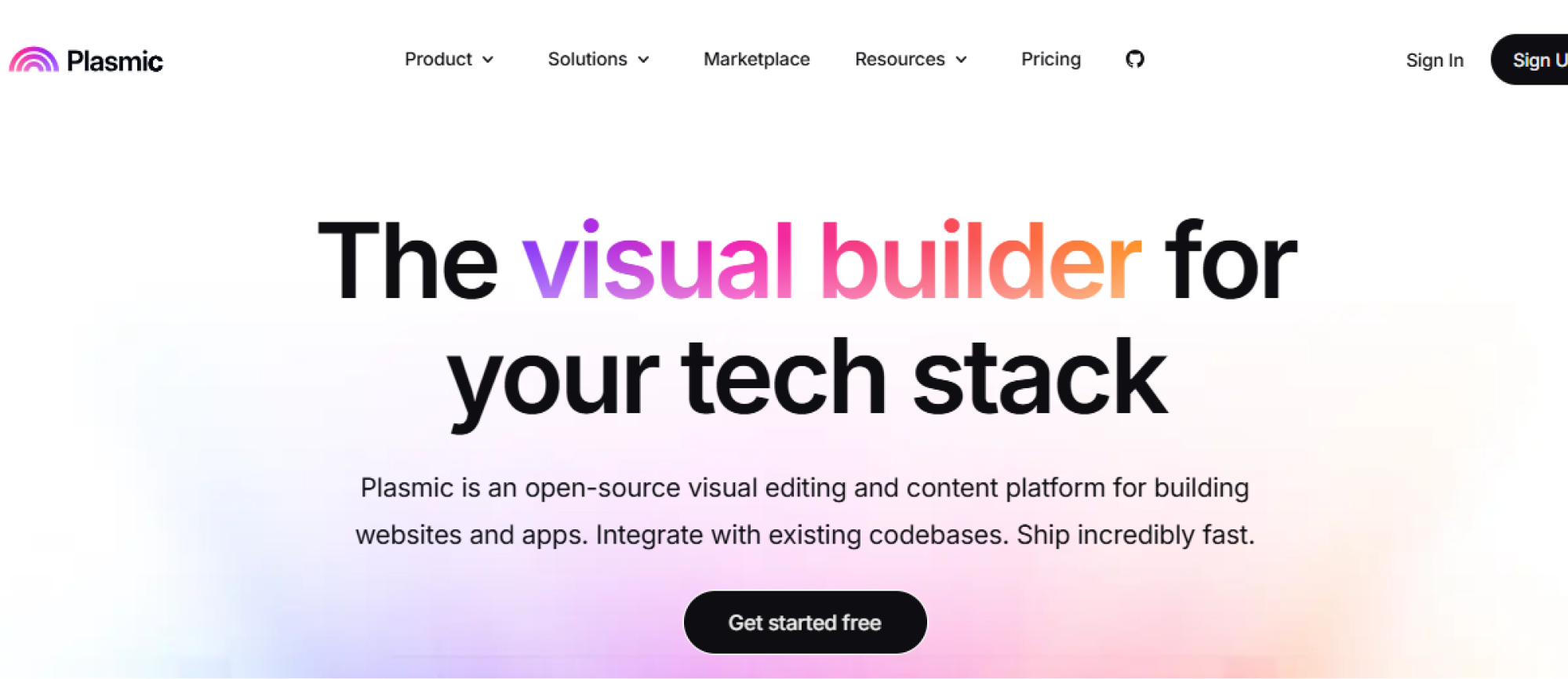 Overview  with pros and cons of Plasmic low-code visual builder 