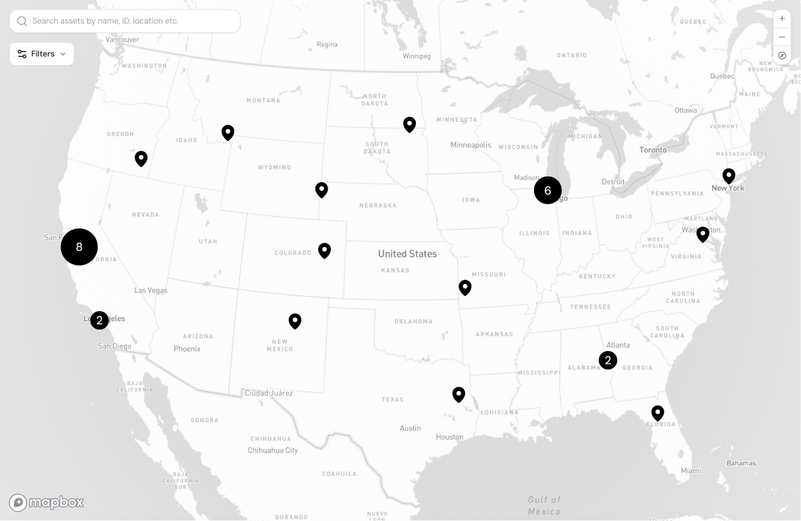 Initial client design requirements for the main dashboard
