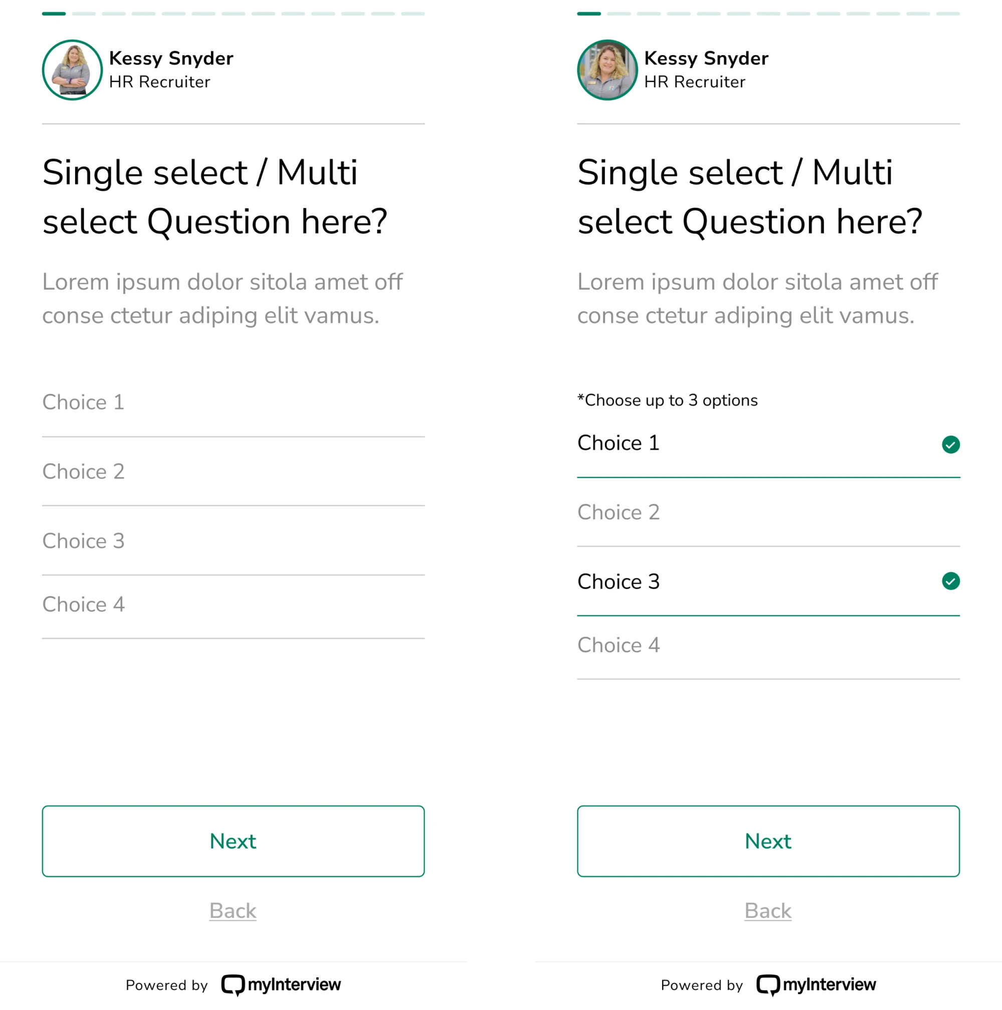 myInterview before redesign issues