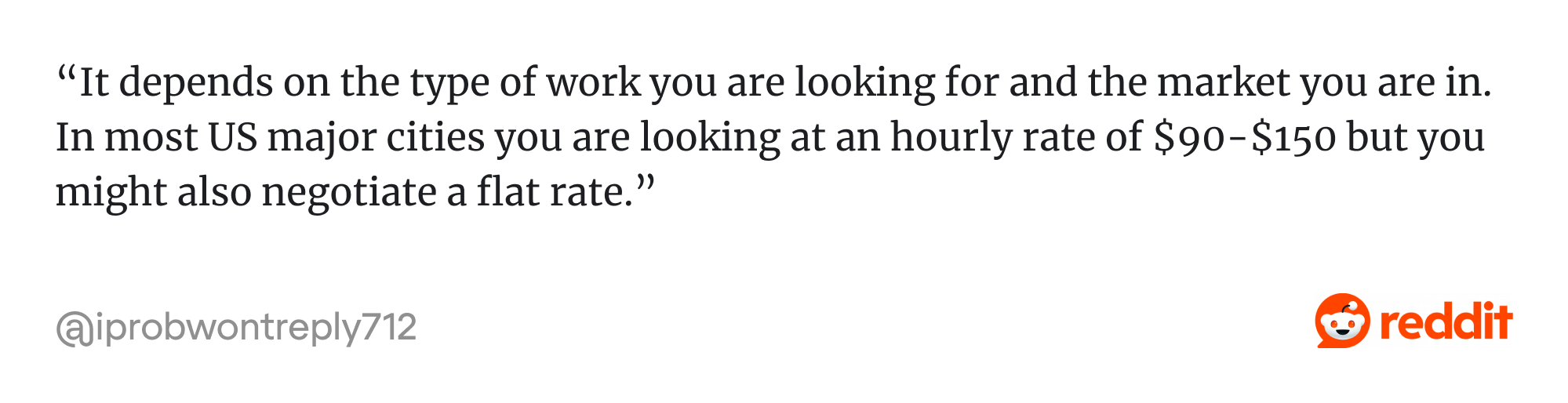 reddit thread about freelance ux designer rates