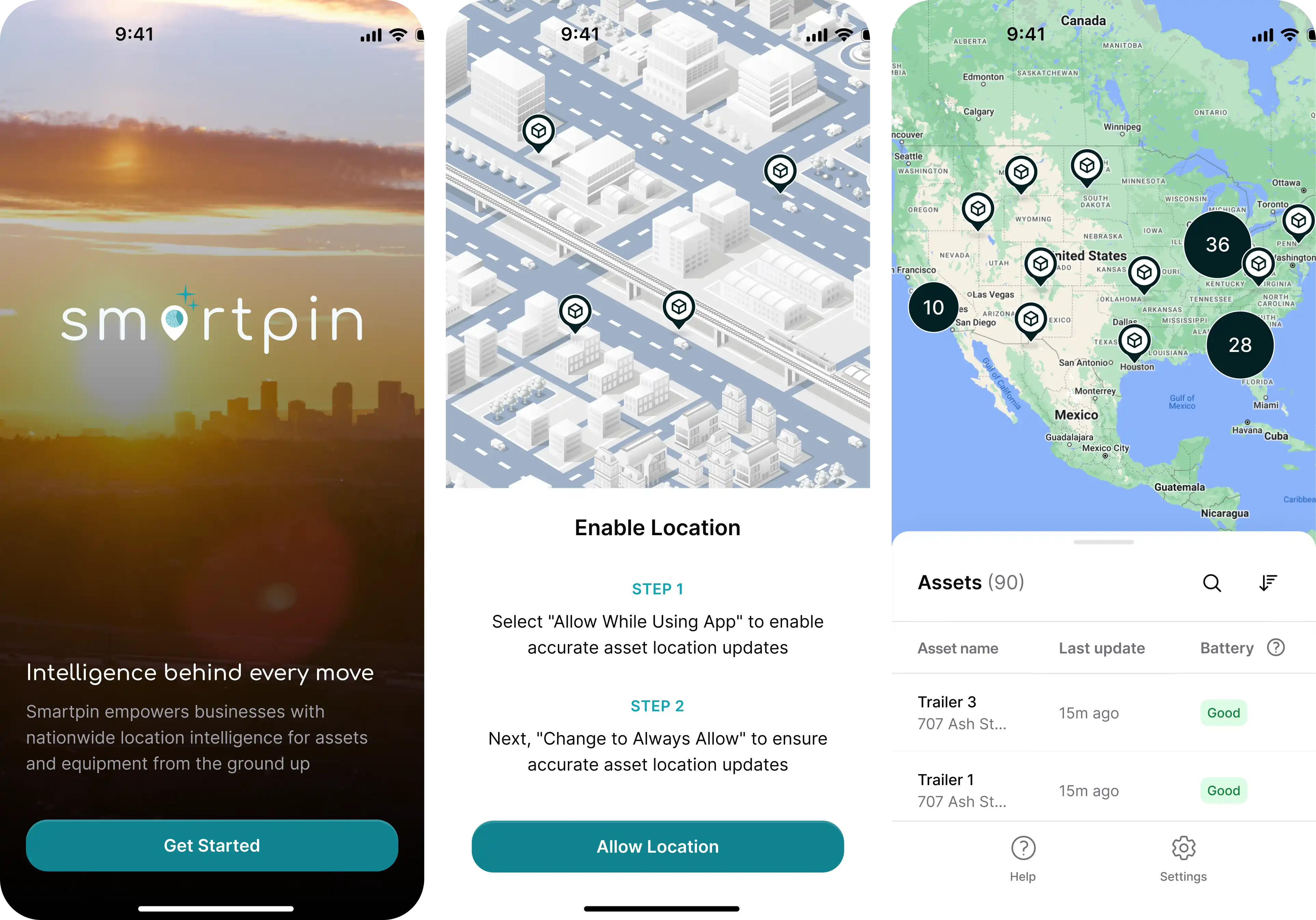 Interface design for the field worker app