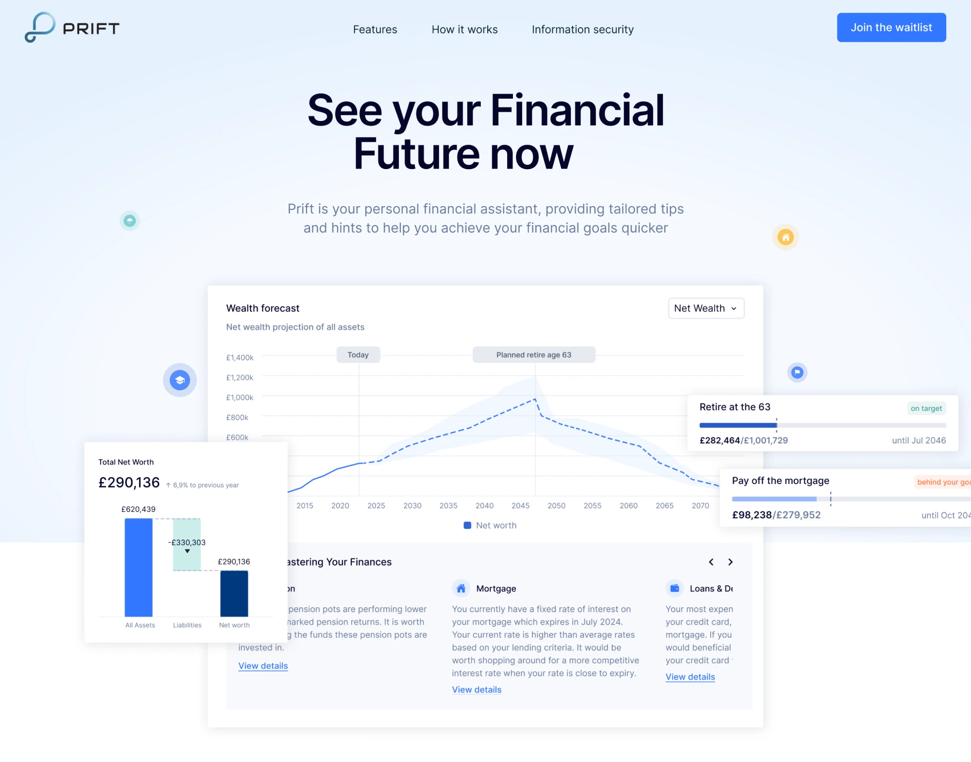 fintech landing page design