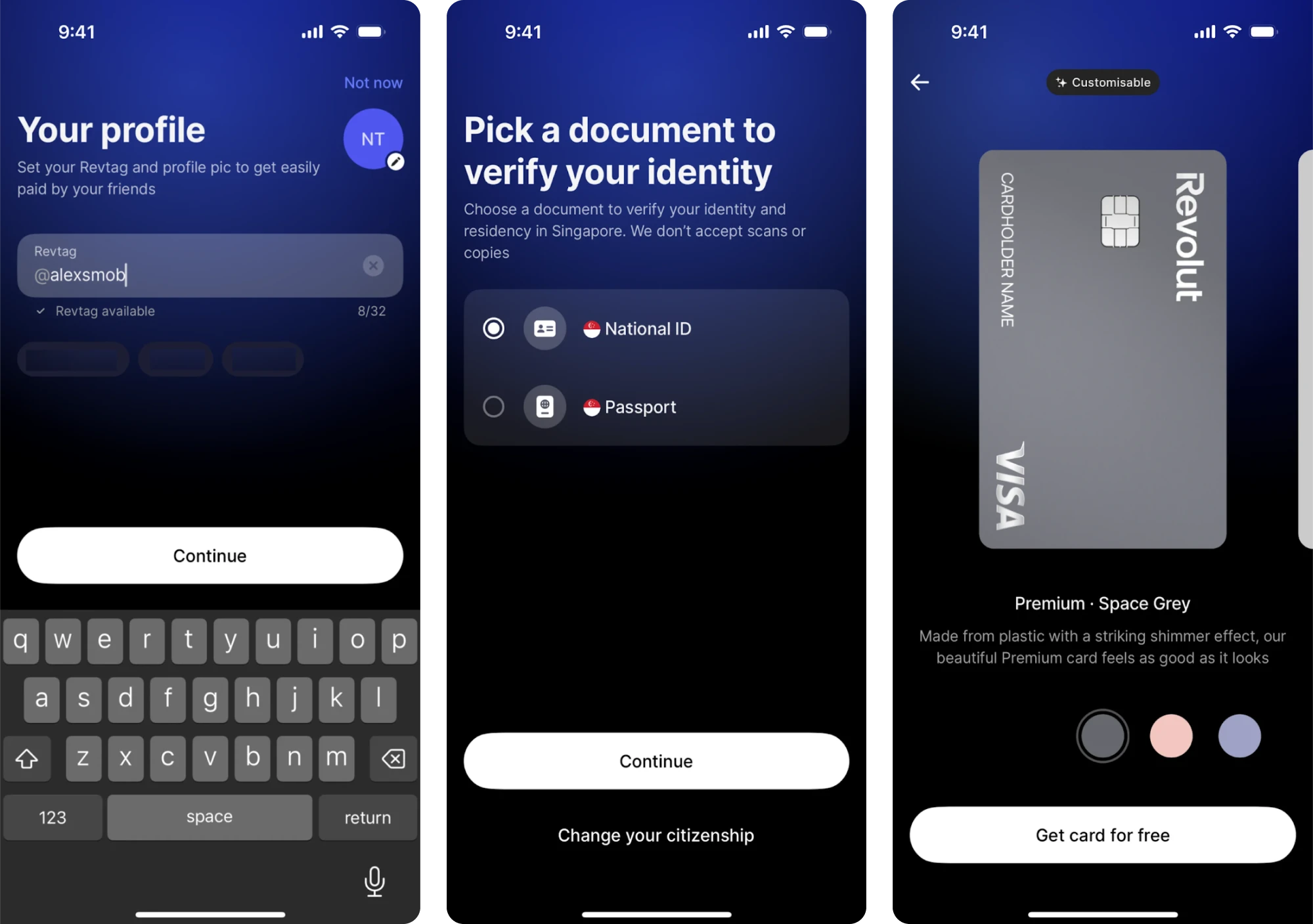 revolut app design