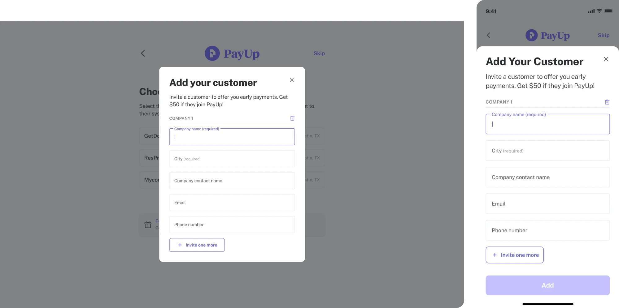 consistent fintech app design