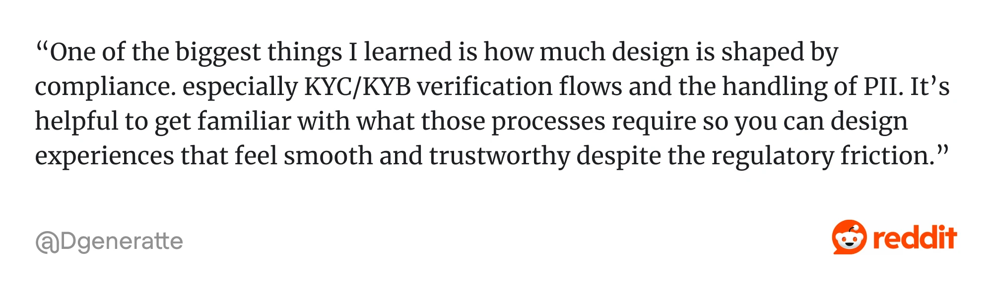 reddit thread about kyc/kyb verification