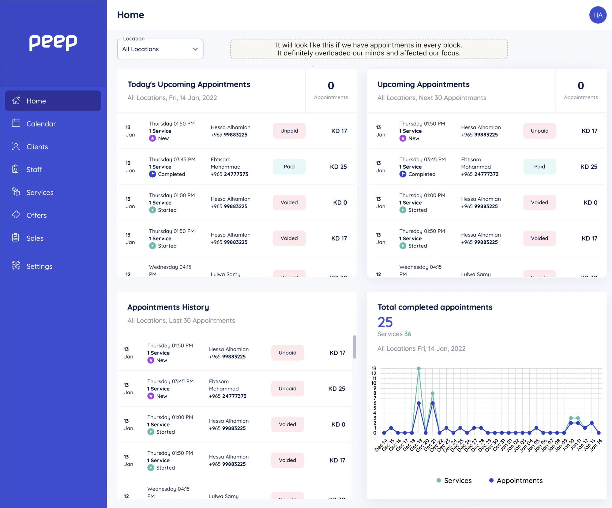 ux audit for a bookpeep app