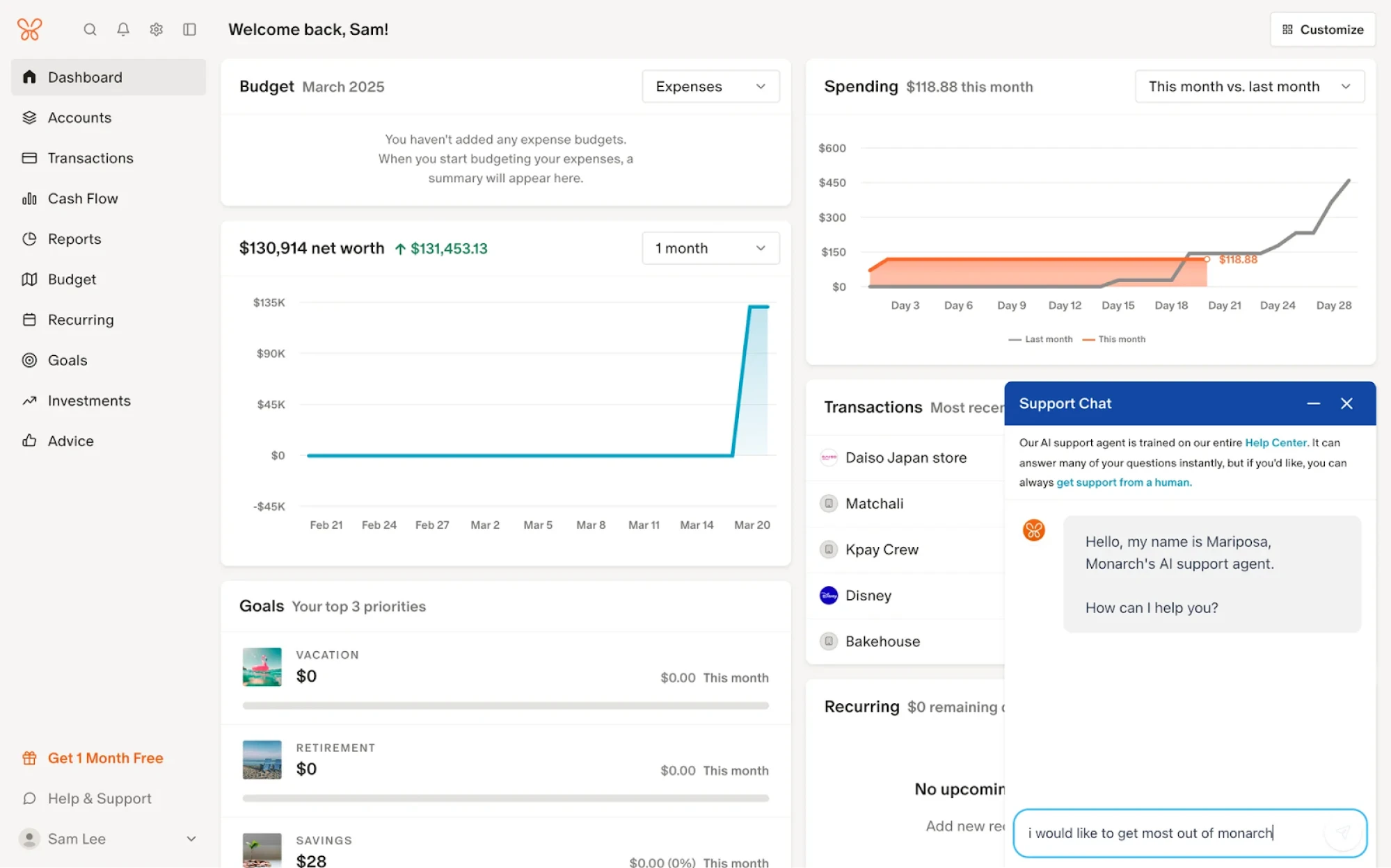 ai support chat in fintech app