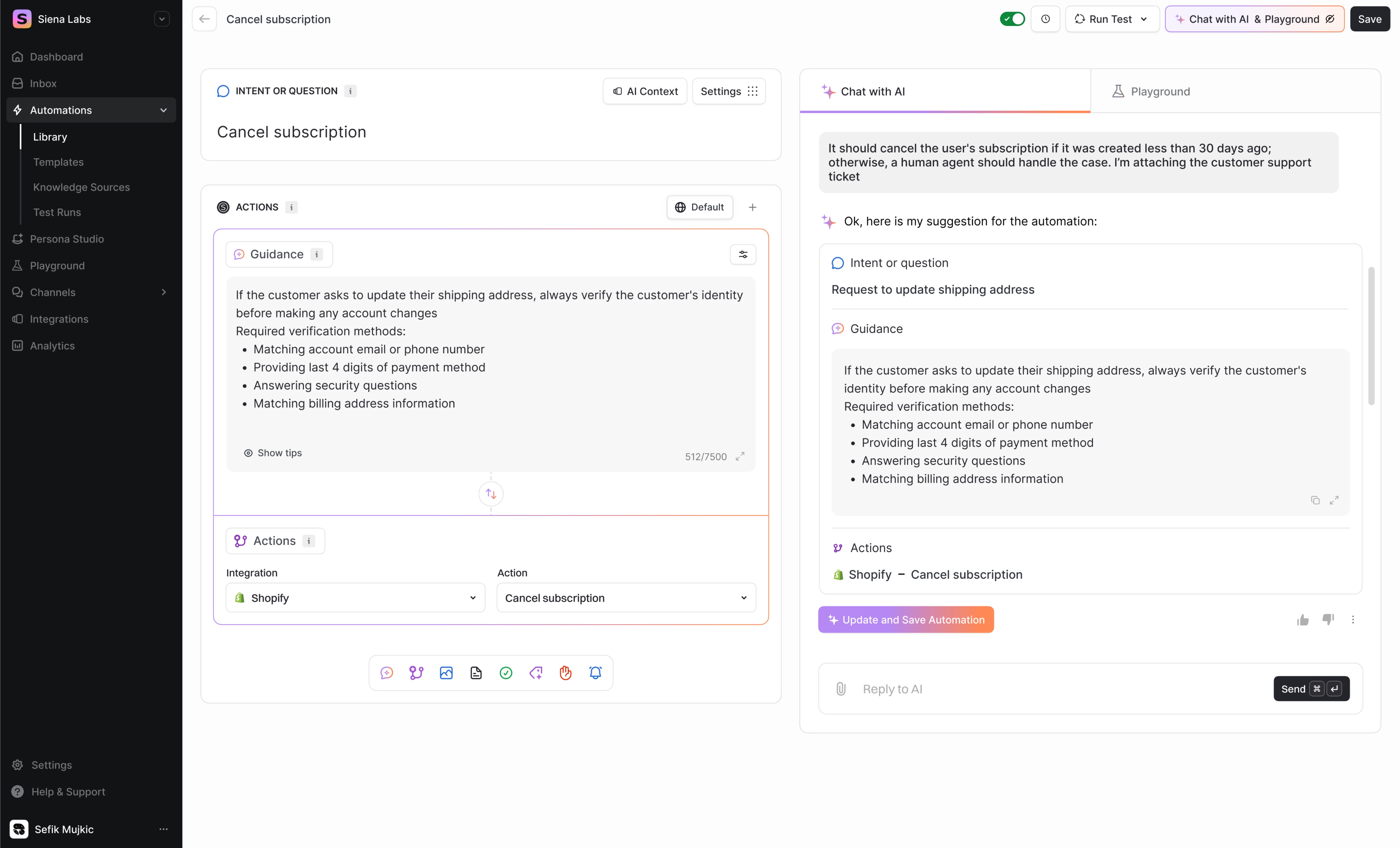 ai chat interface design