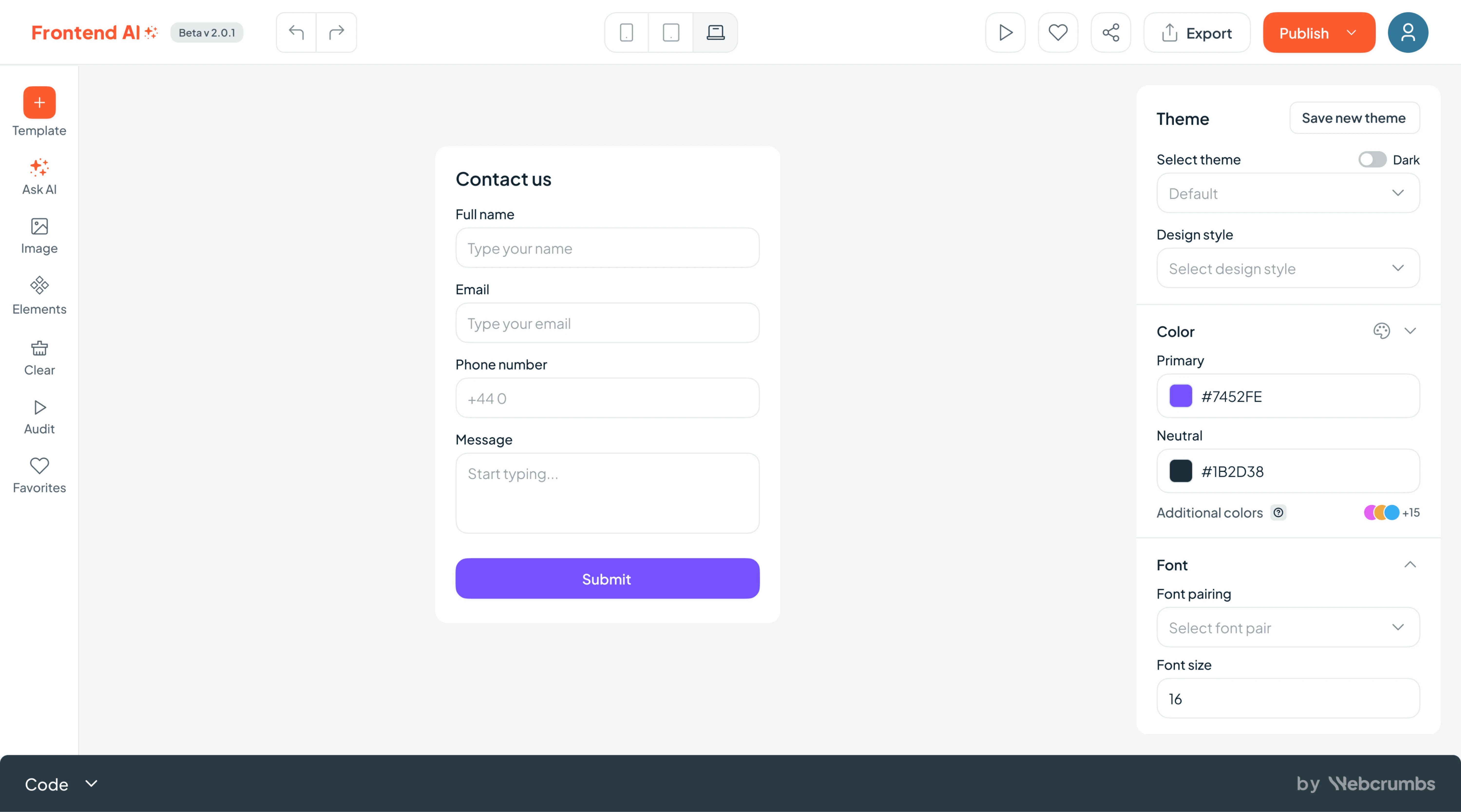 ai assistant design by eleken