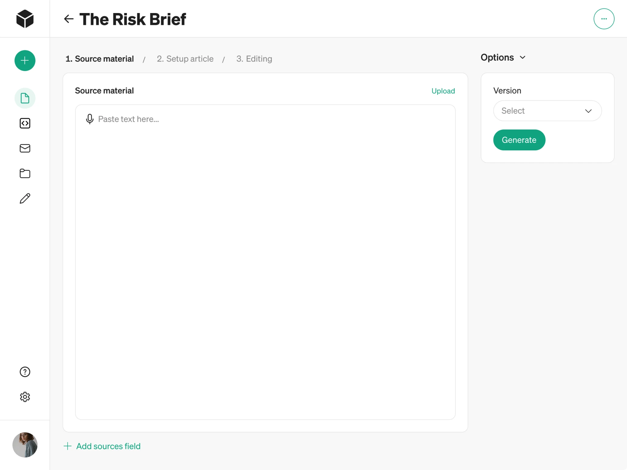 AI template design after in Modia