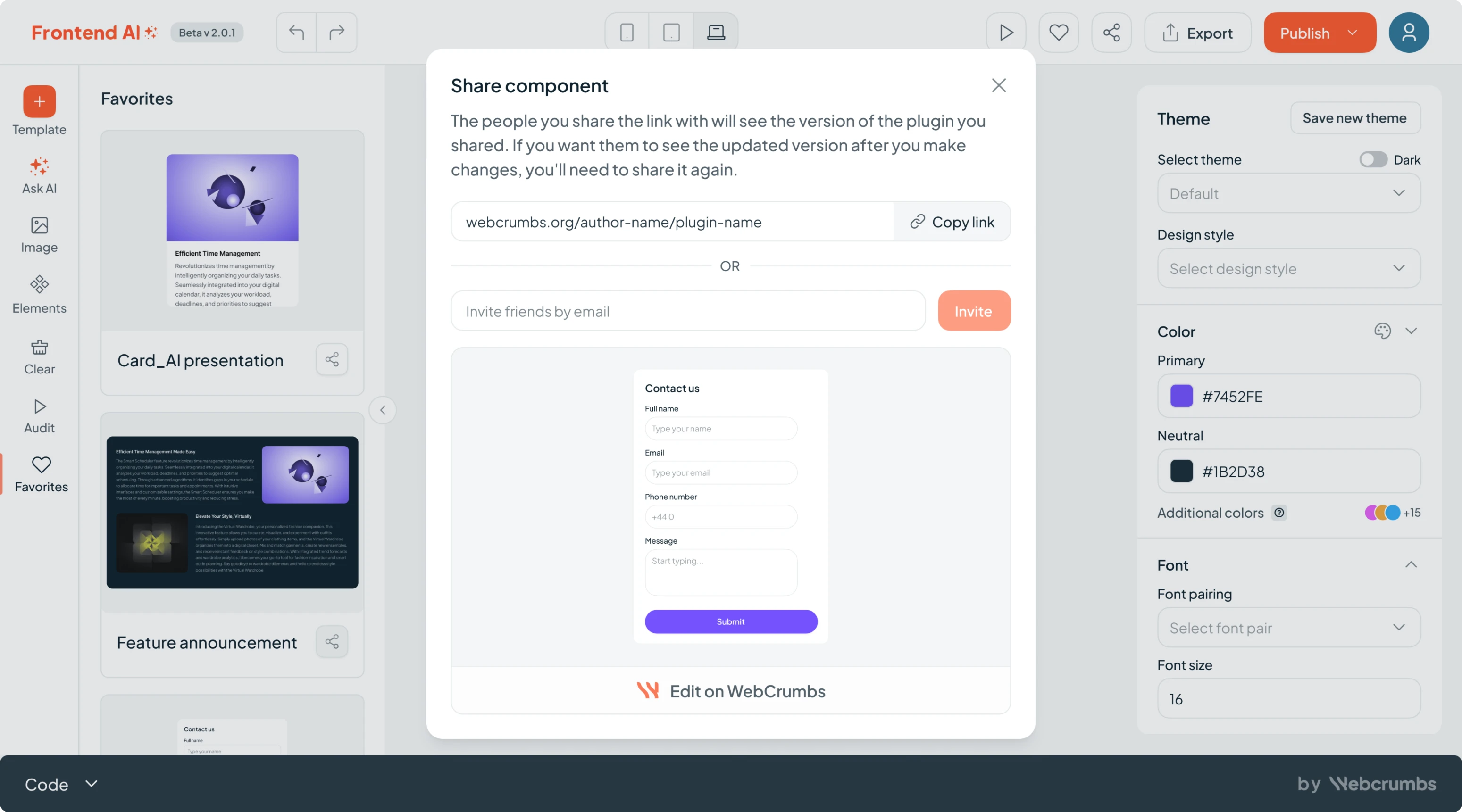 Templates and components