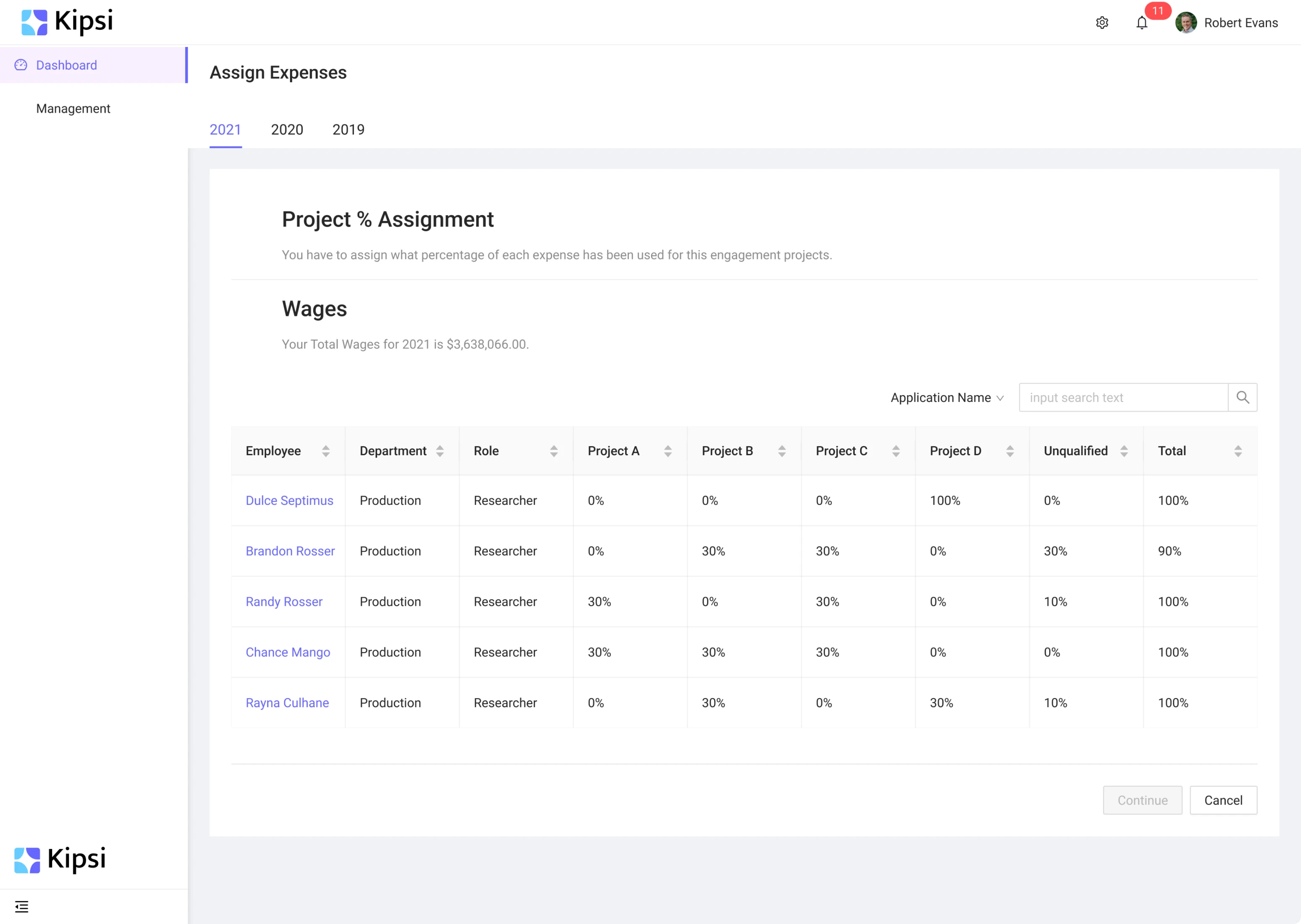 Kipsi's incomplete mockups