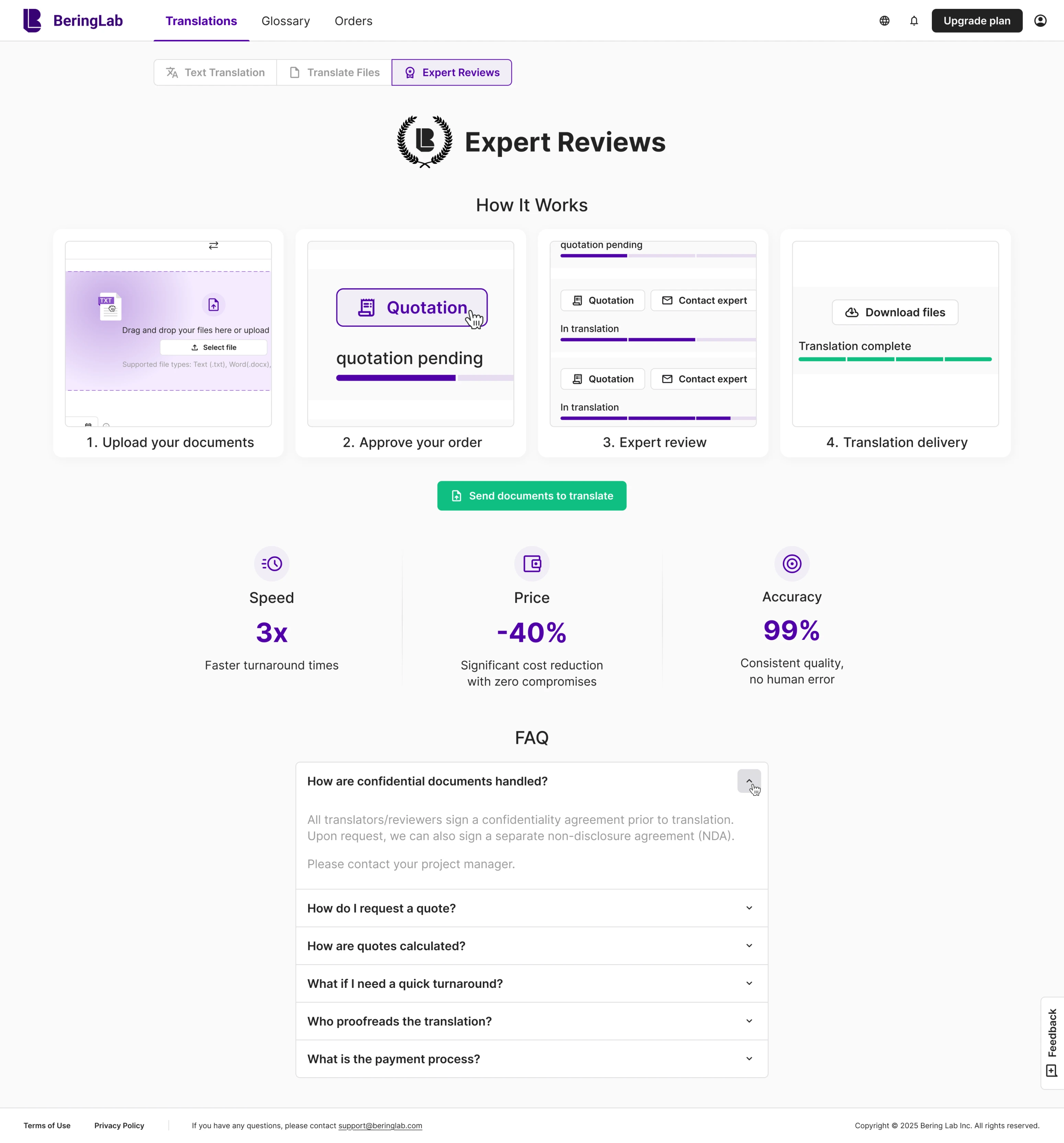 Expert Reviews page redesign