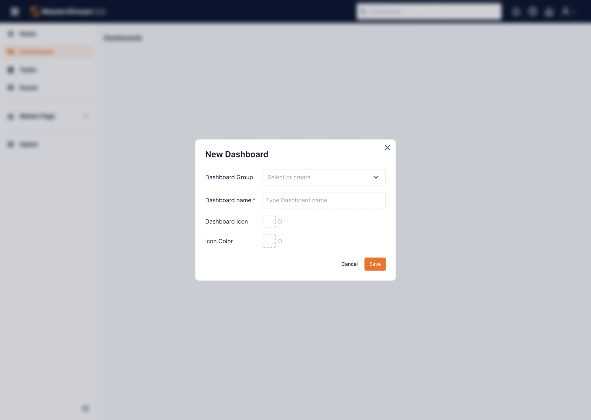 Drag-and-drop dashboard design