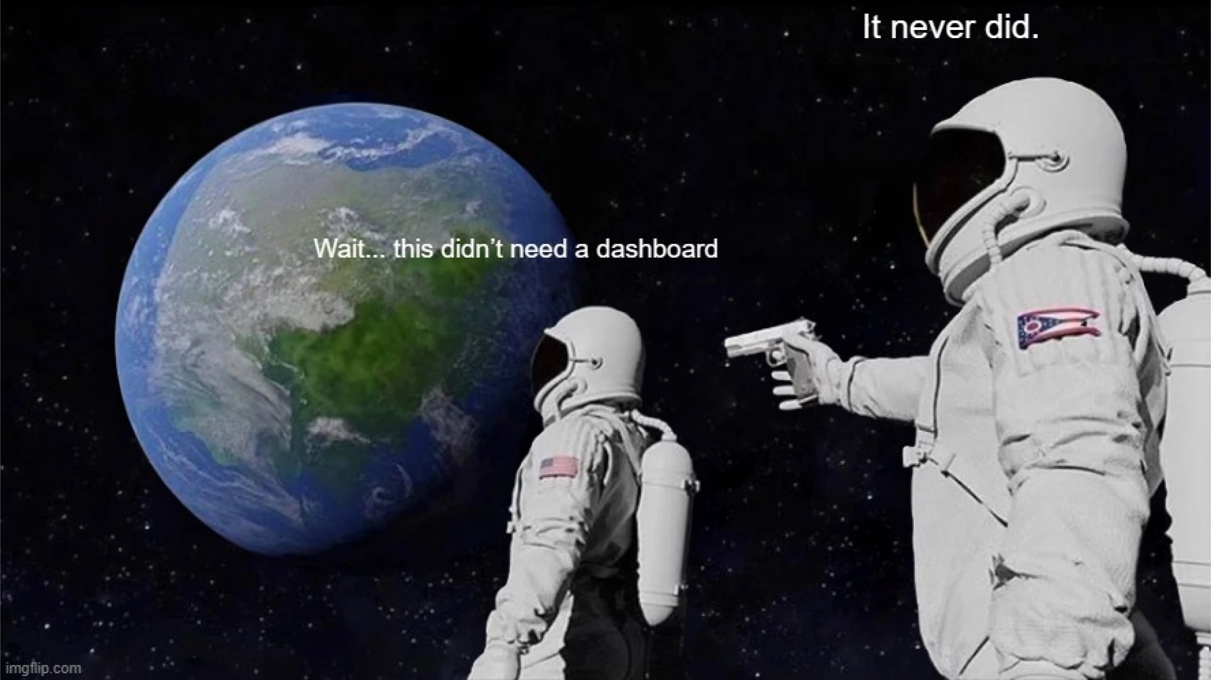 dashboard design meme