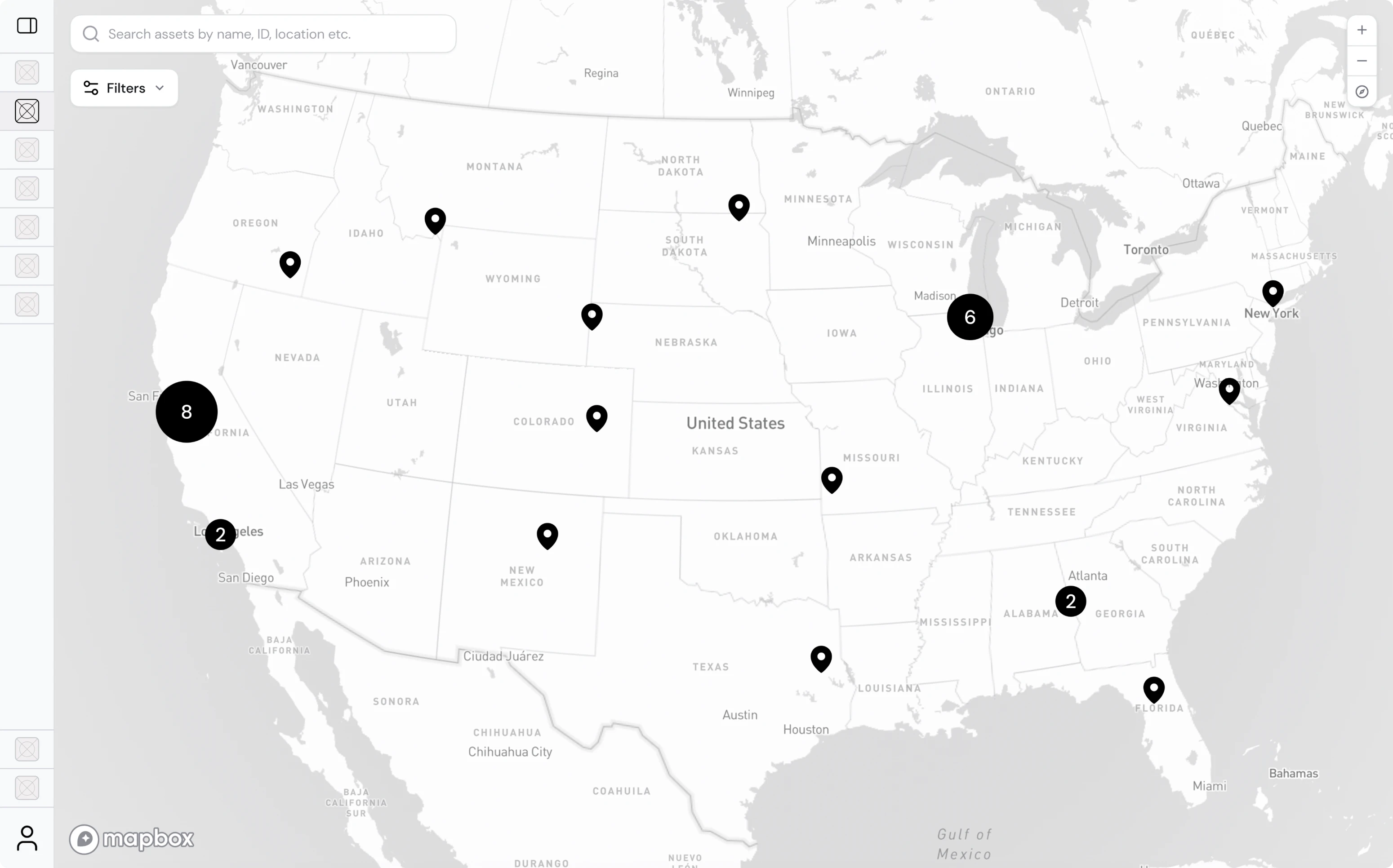 Initial client design requirements for the main dashboard