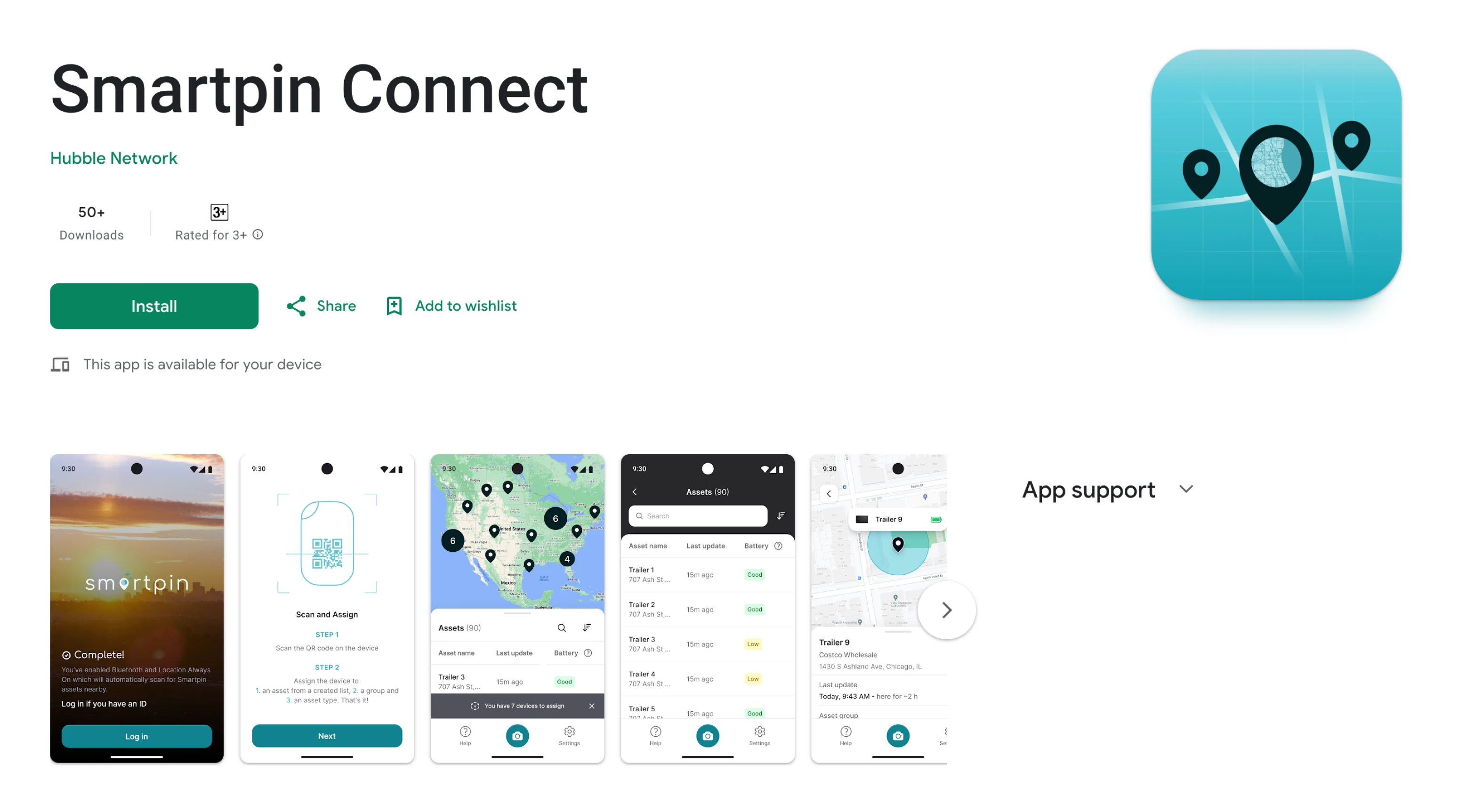Smartpin app is available for download