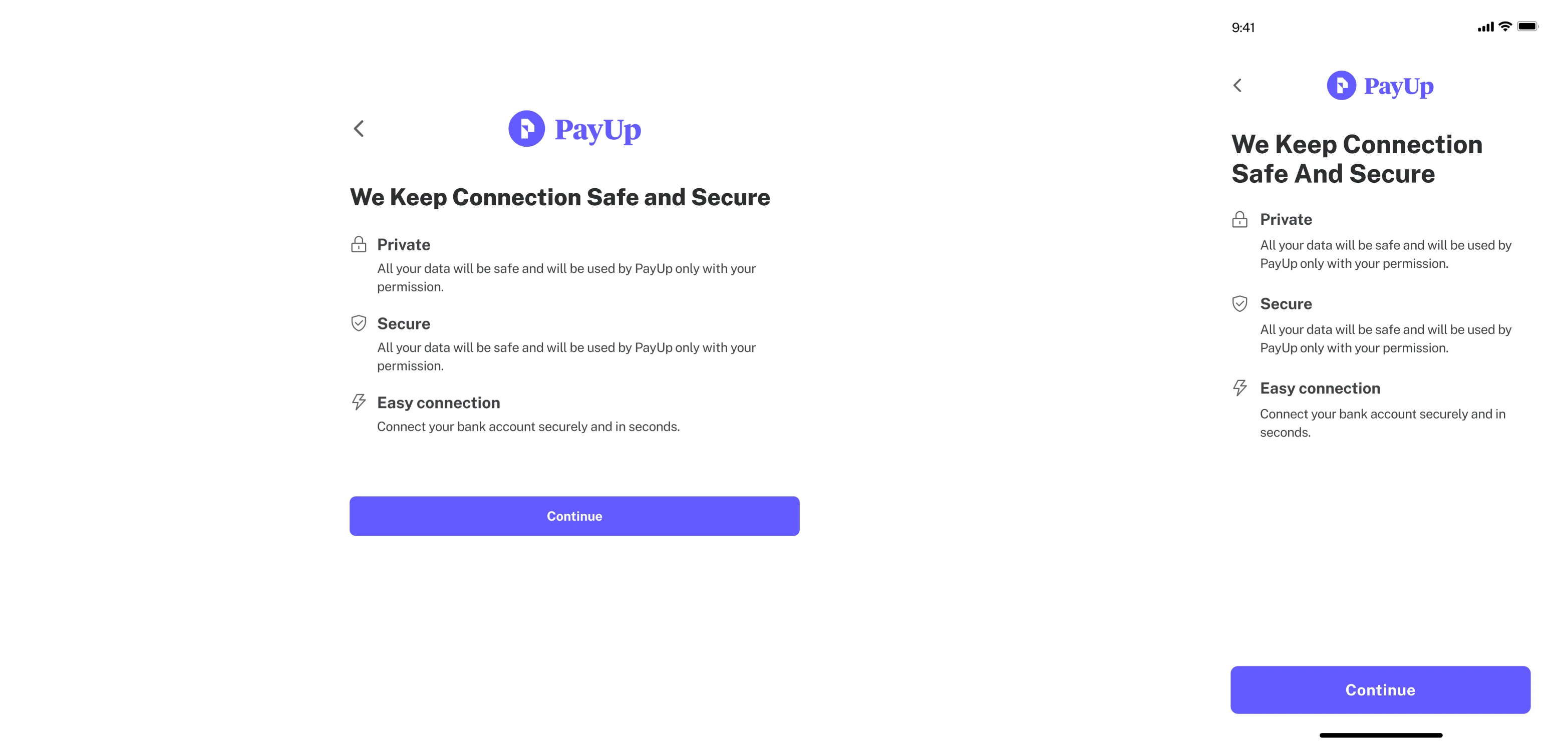 responsive UI/UX design for a fintech SaaS platform