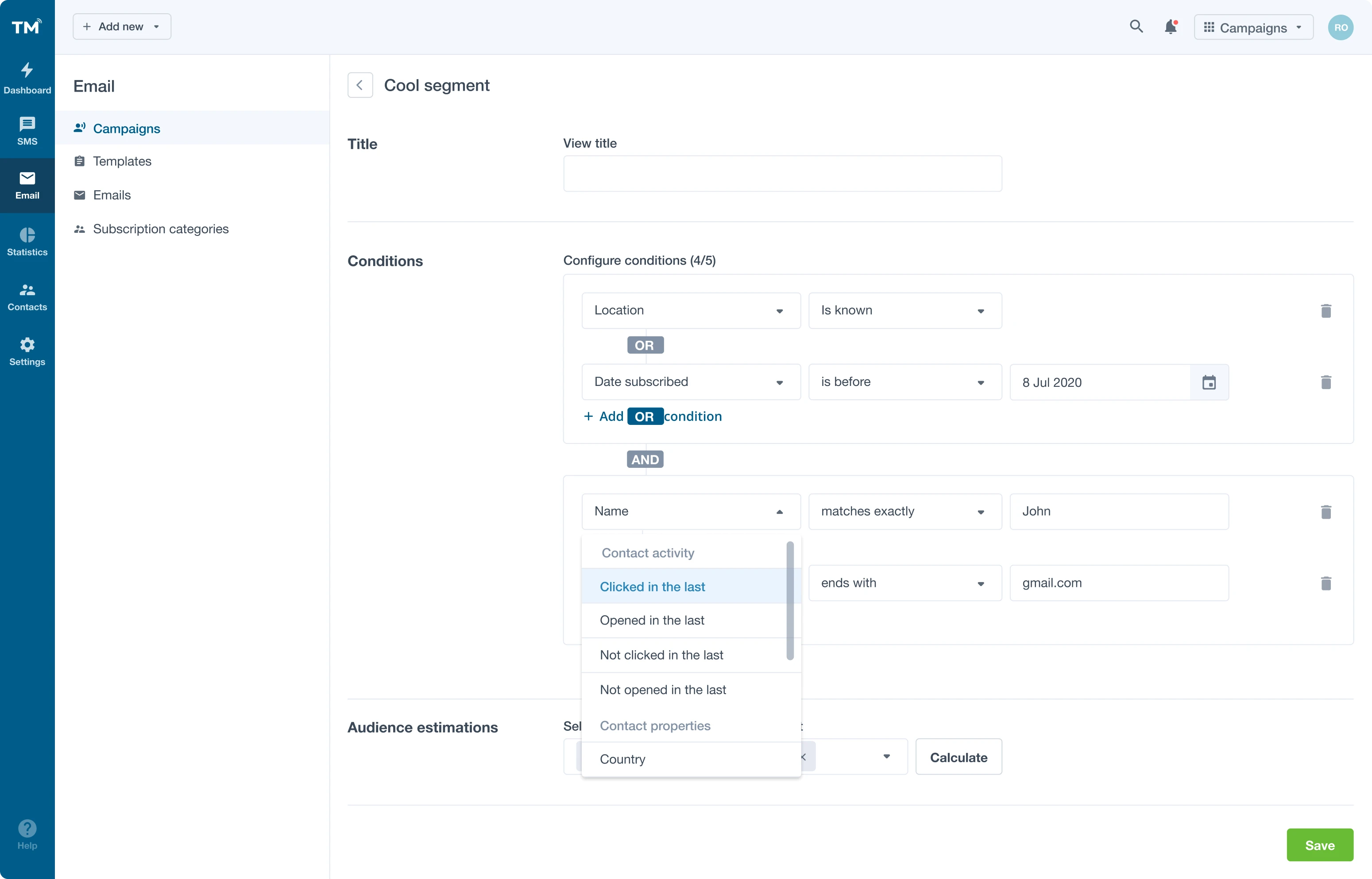 easy-to-define conditions