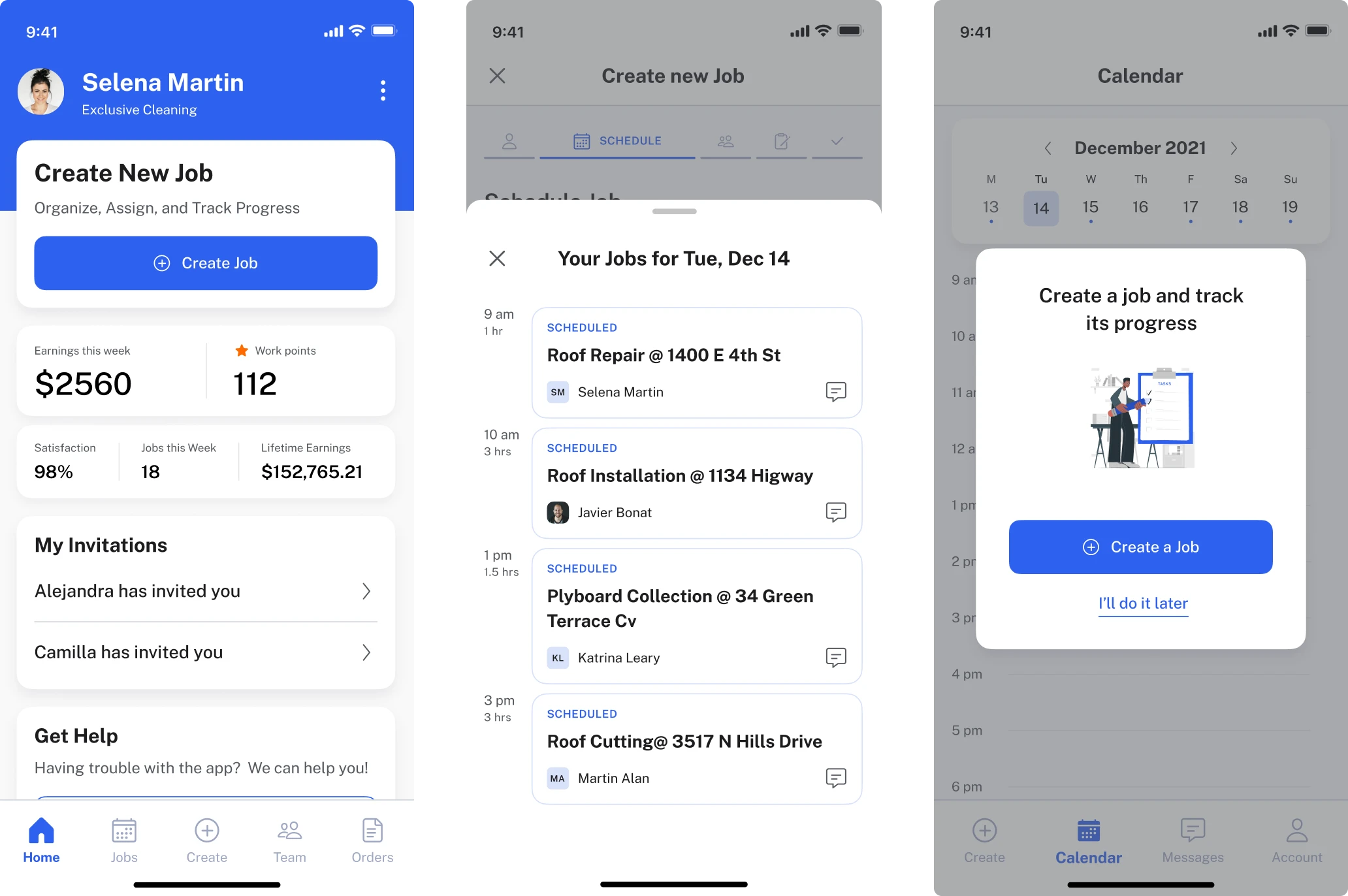 mobile SaaS app design for real estate industry app