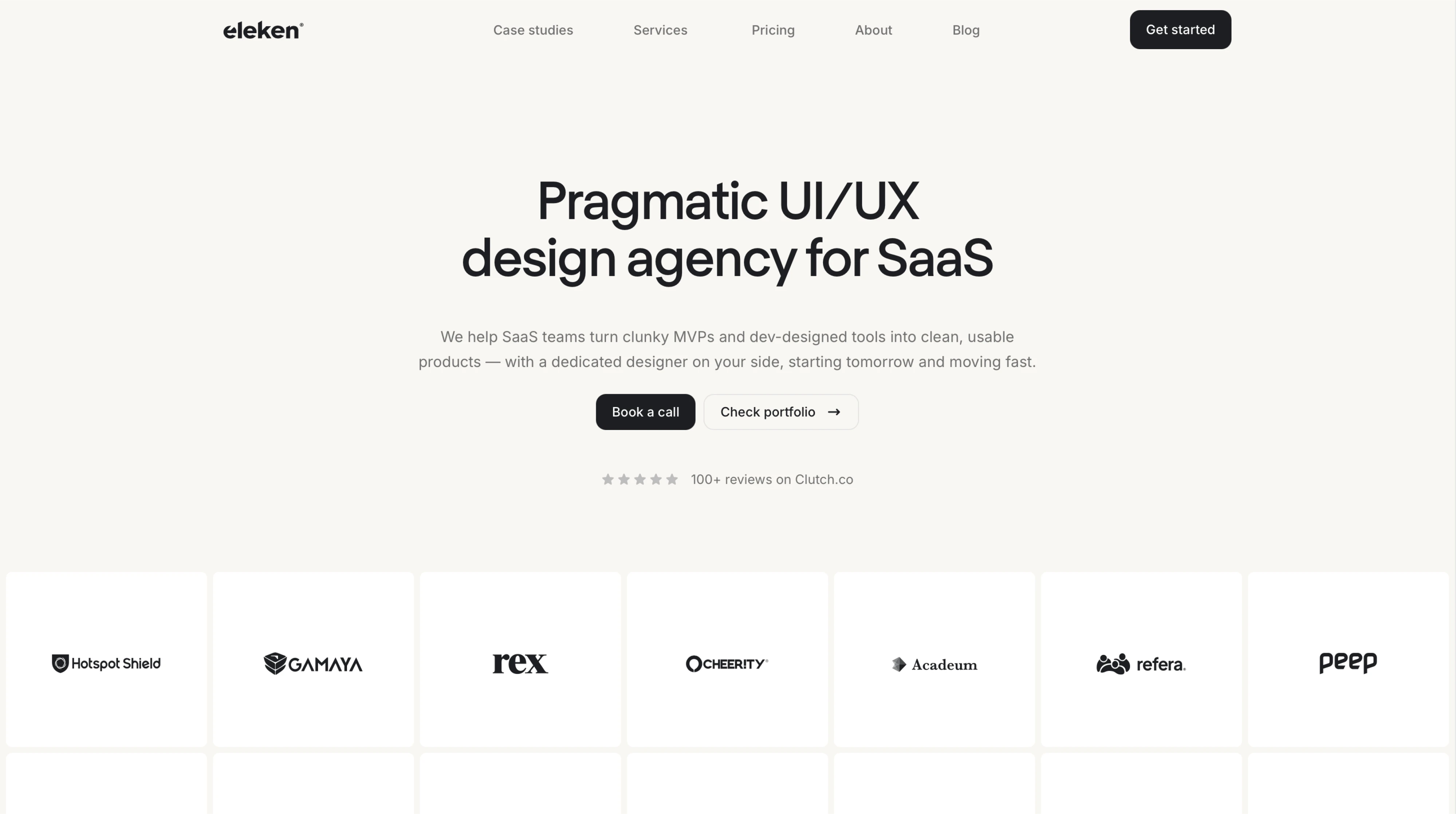 Eleken's dashboard UX design