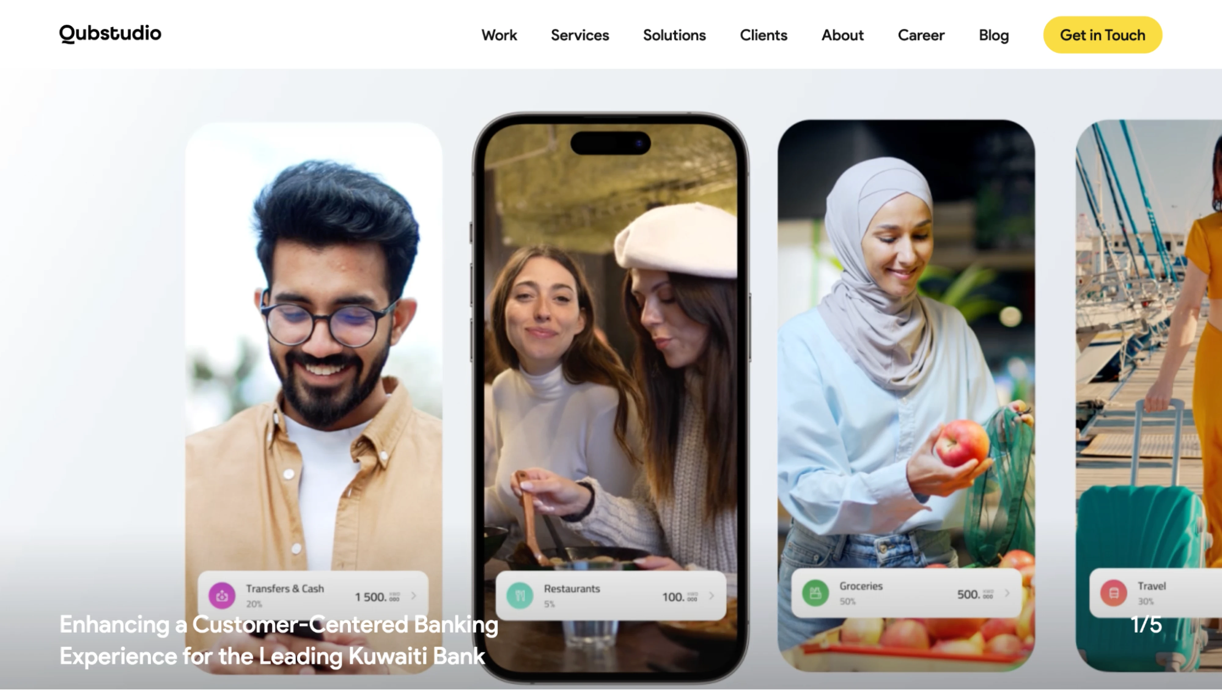 Qubstudio's dashboard UX design
