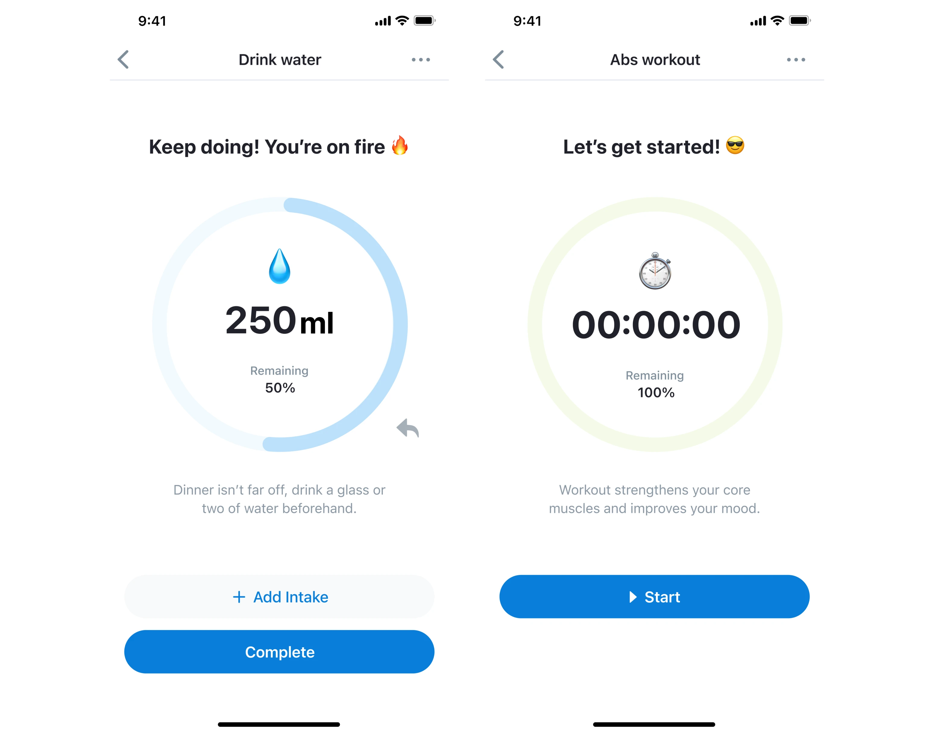 HabitSpace Habit tracking design