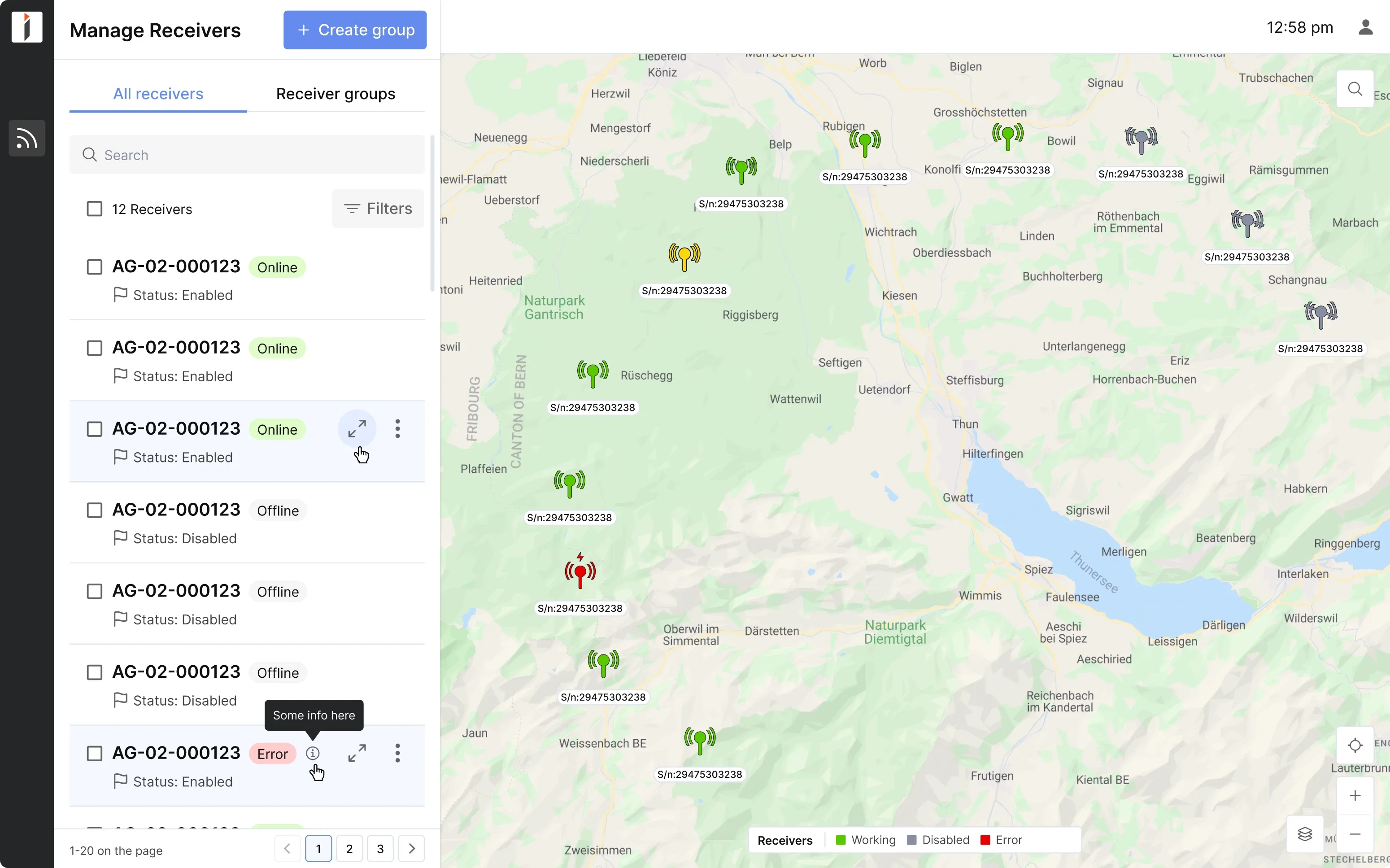 accessibility in UI design of a drone management app