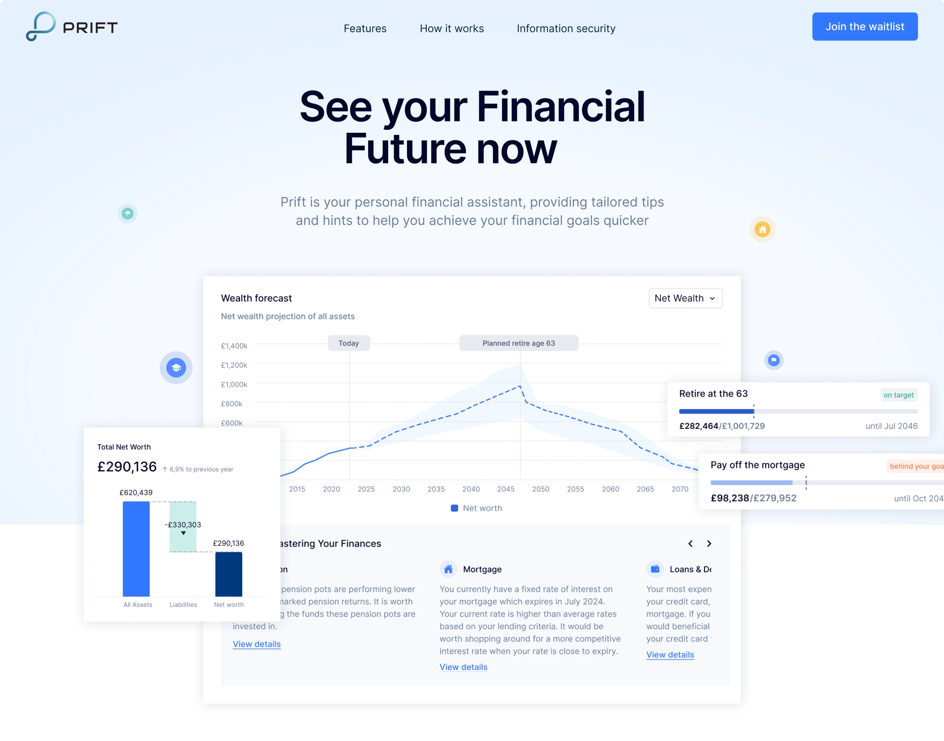 landing page design for fintech platform