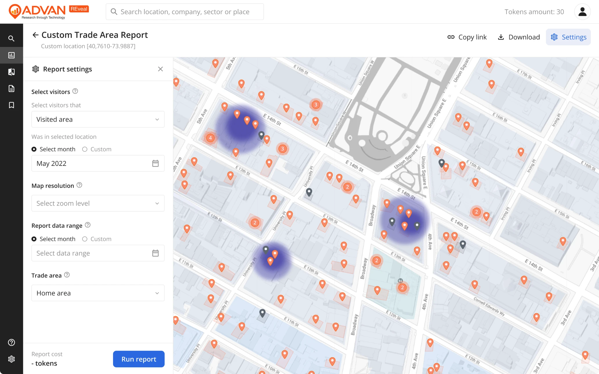 Custom report design
