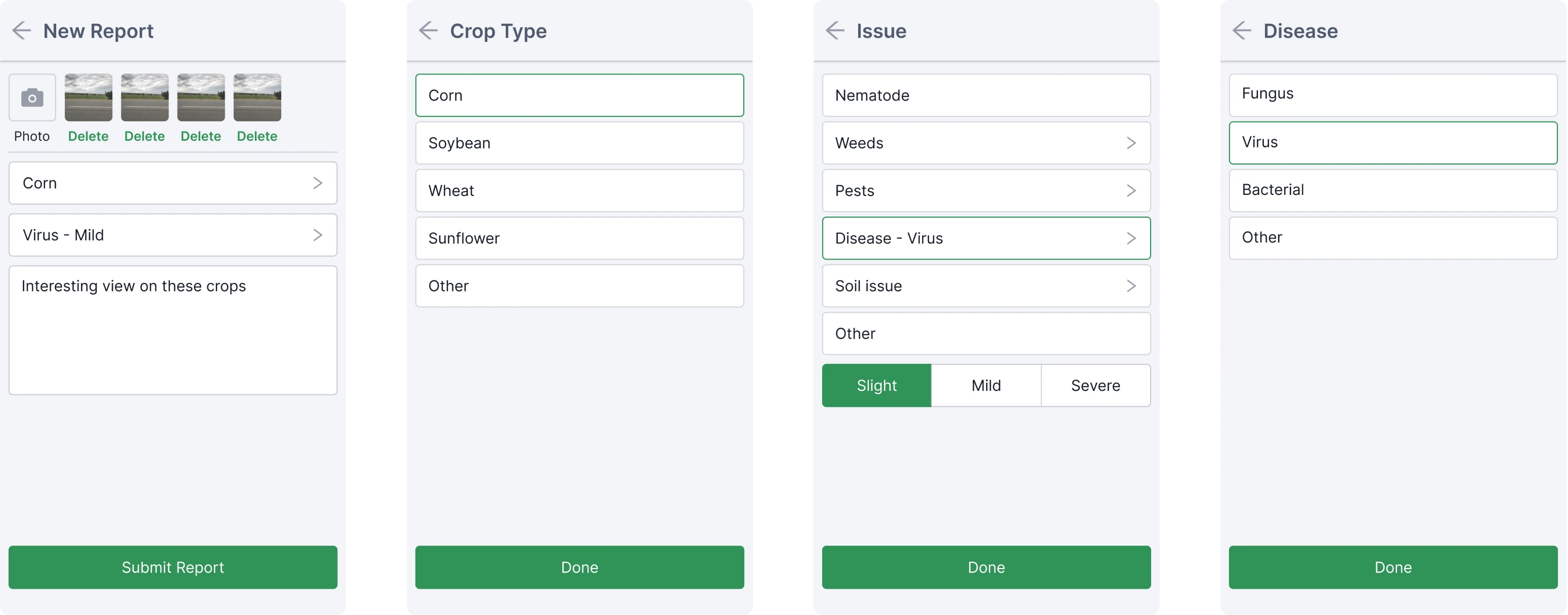 Scouting mobile app Gamaya