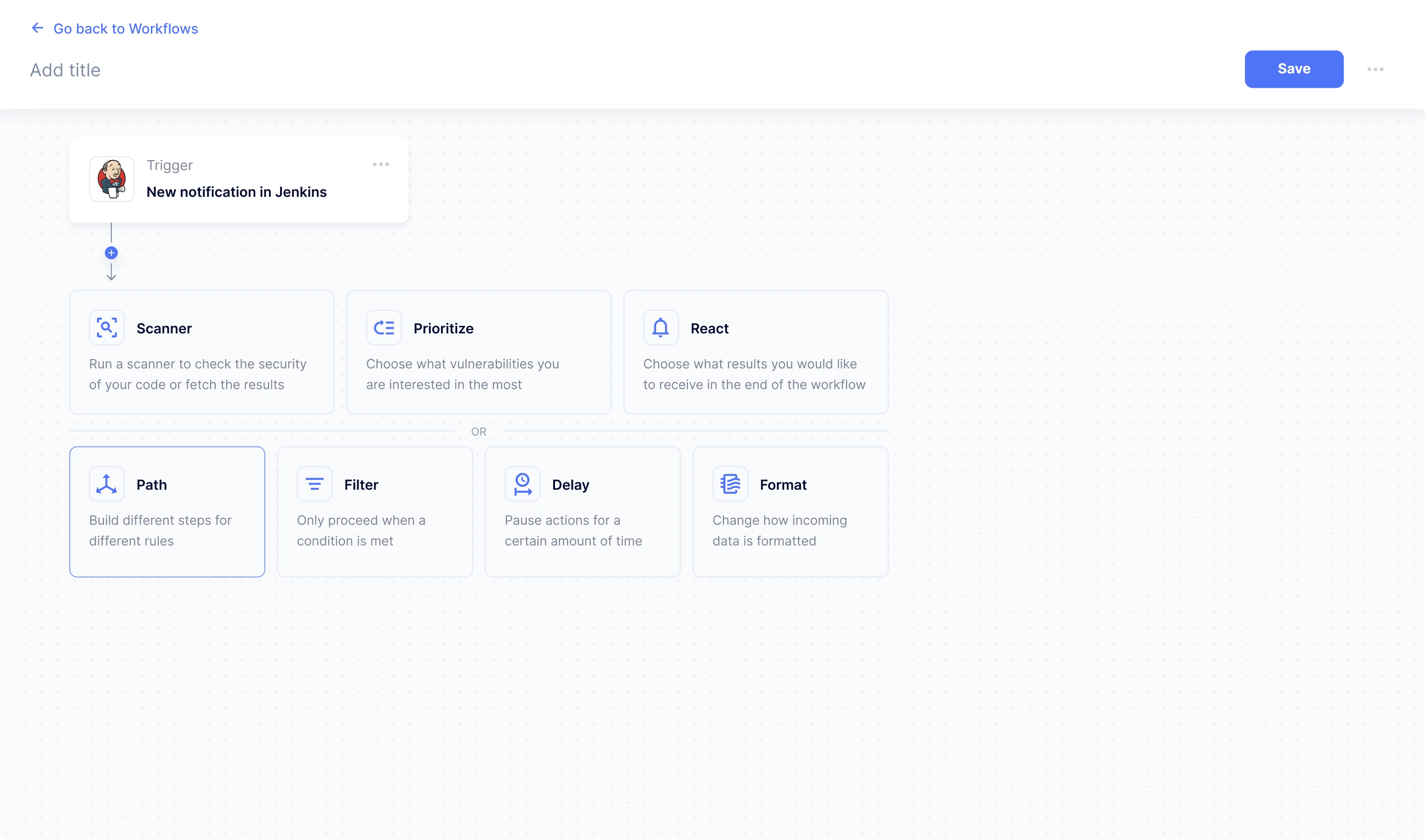 workflow page design