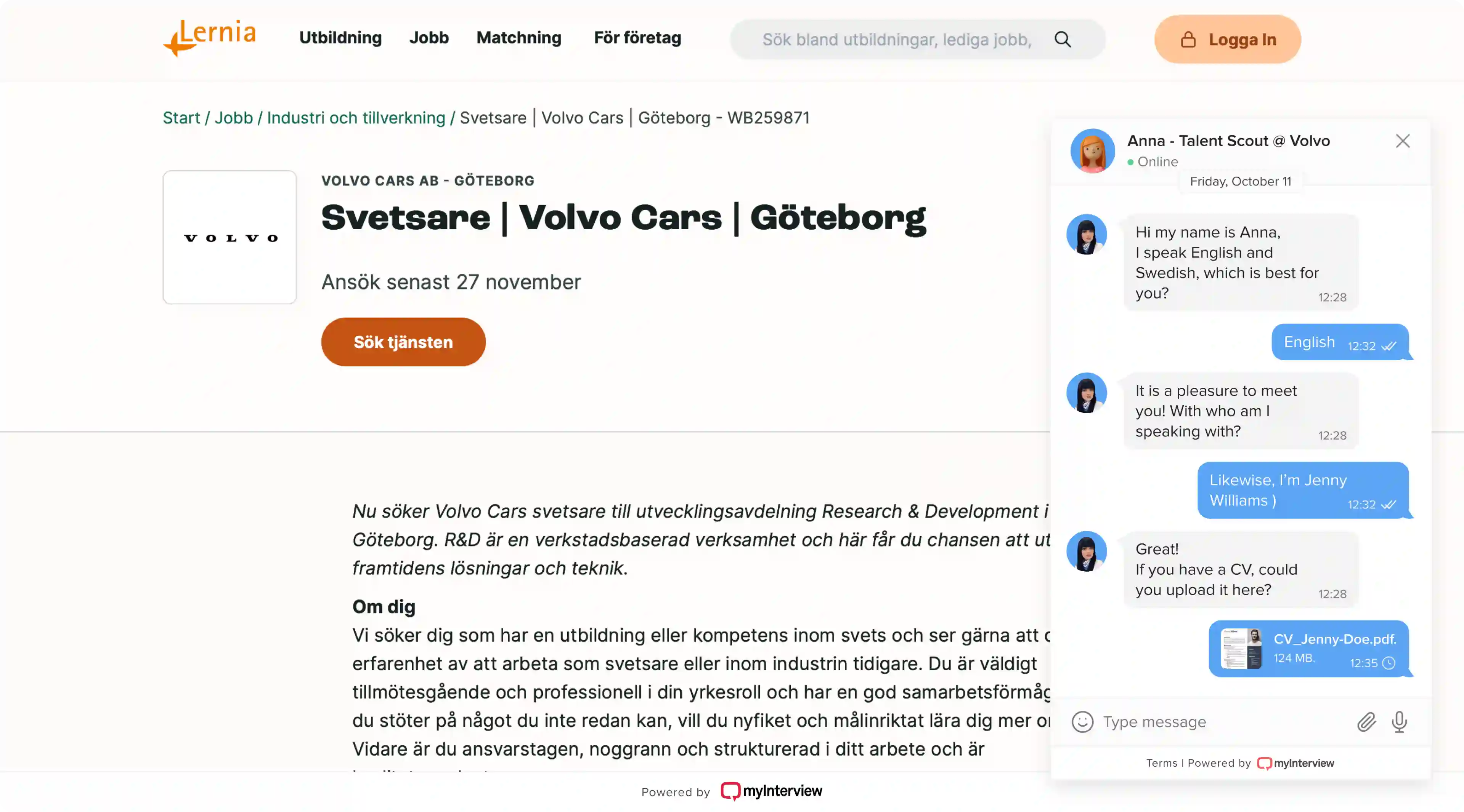 MyInterview prototype