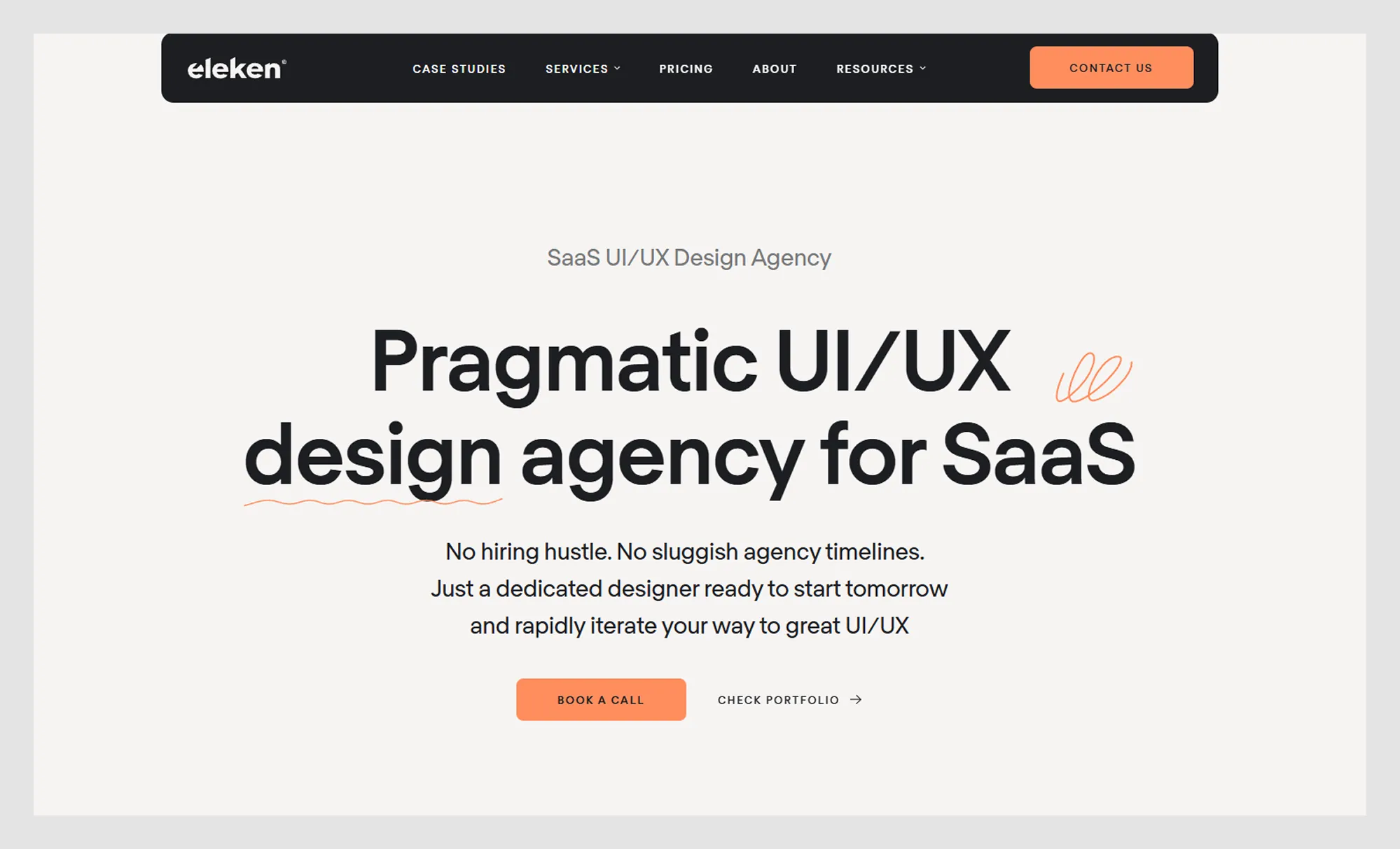 Eleken SaaS web design company