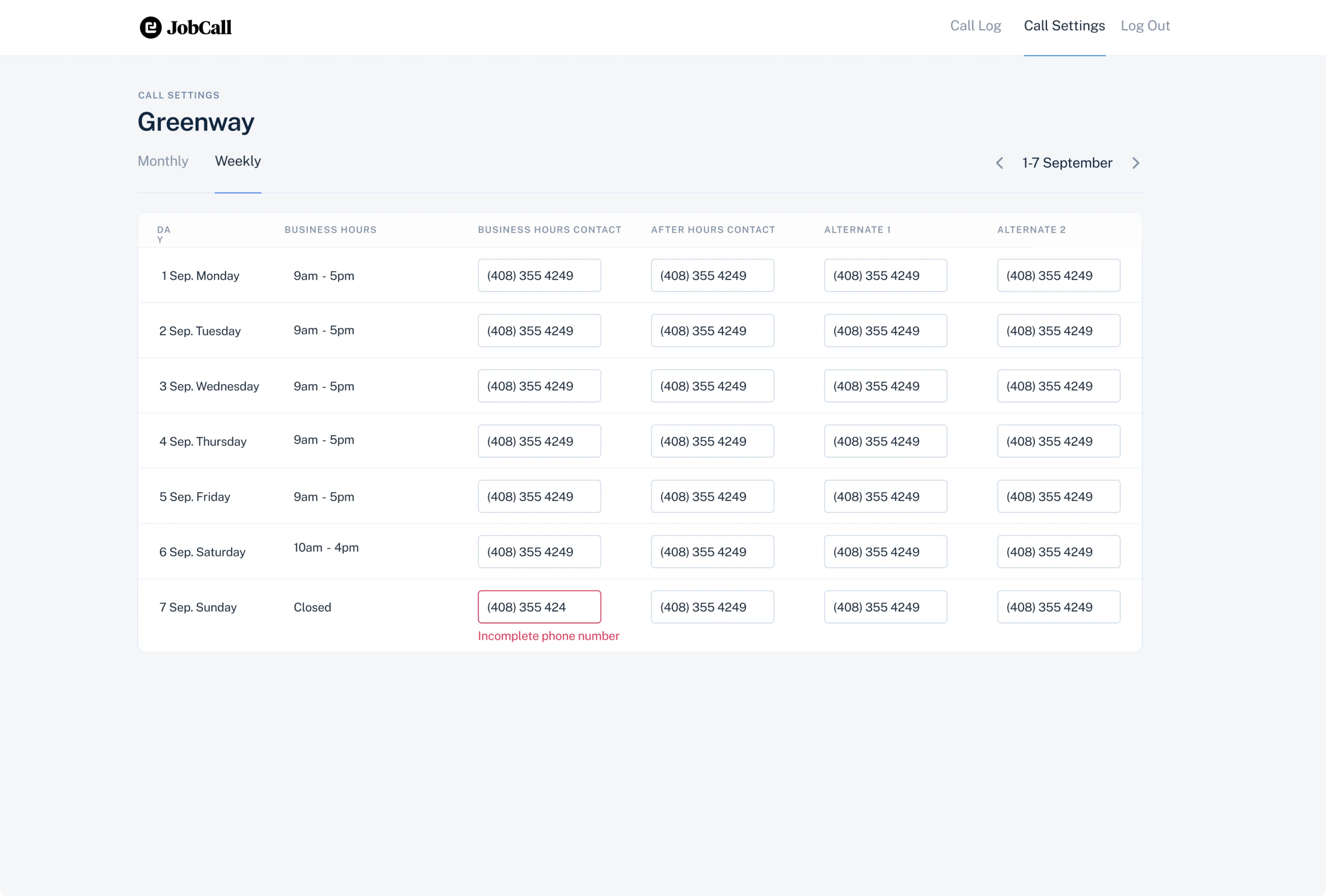 bad UI and UX design example of a property management app