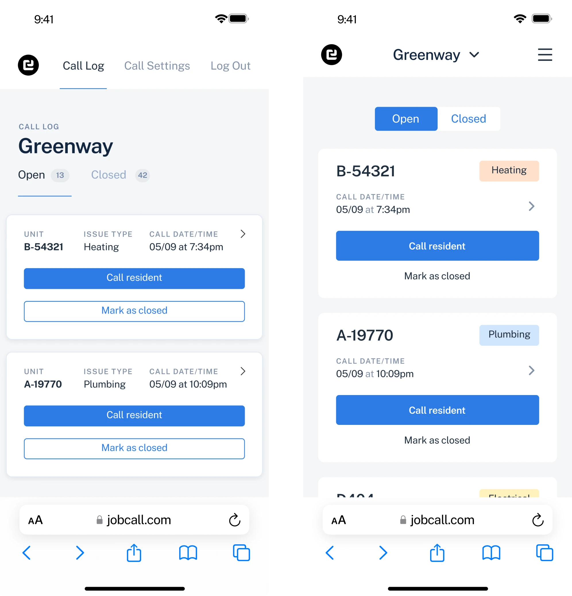 before vs after UI/UX design examples of mobile screens for real estate app 