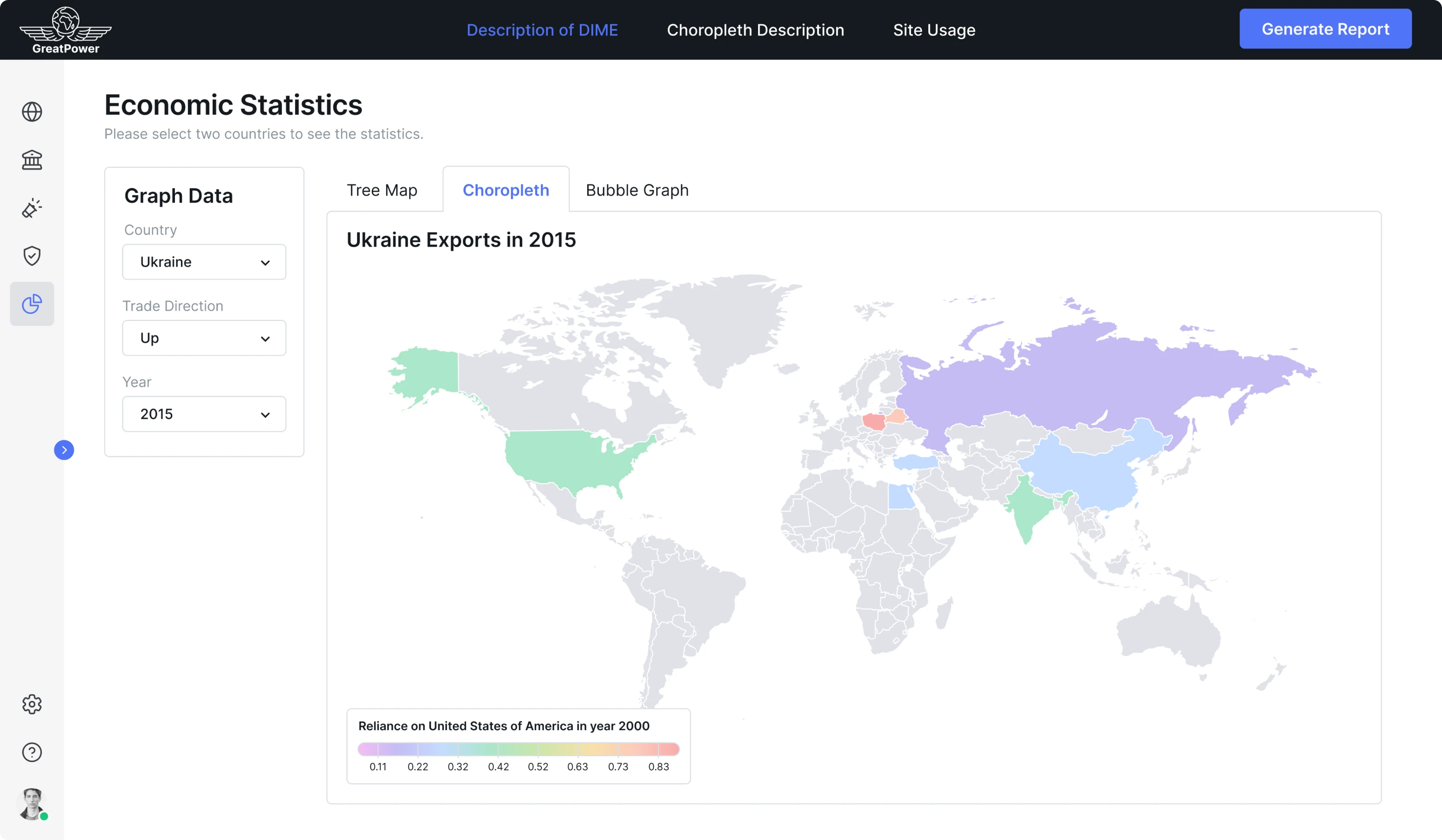 choropleth map in a data science product