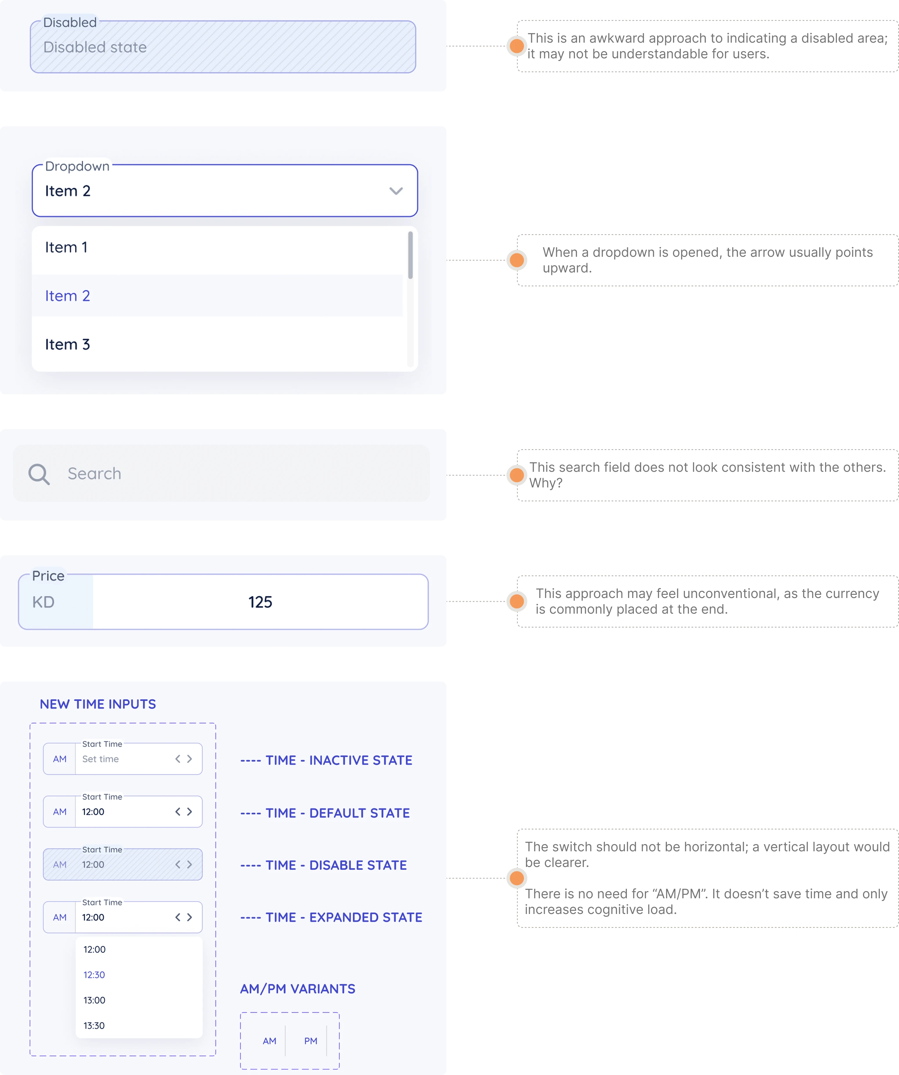 UX audit findings for a booking saas platform