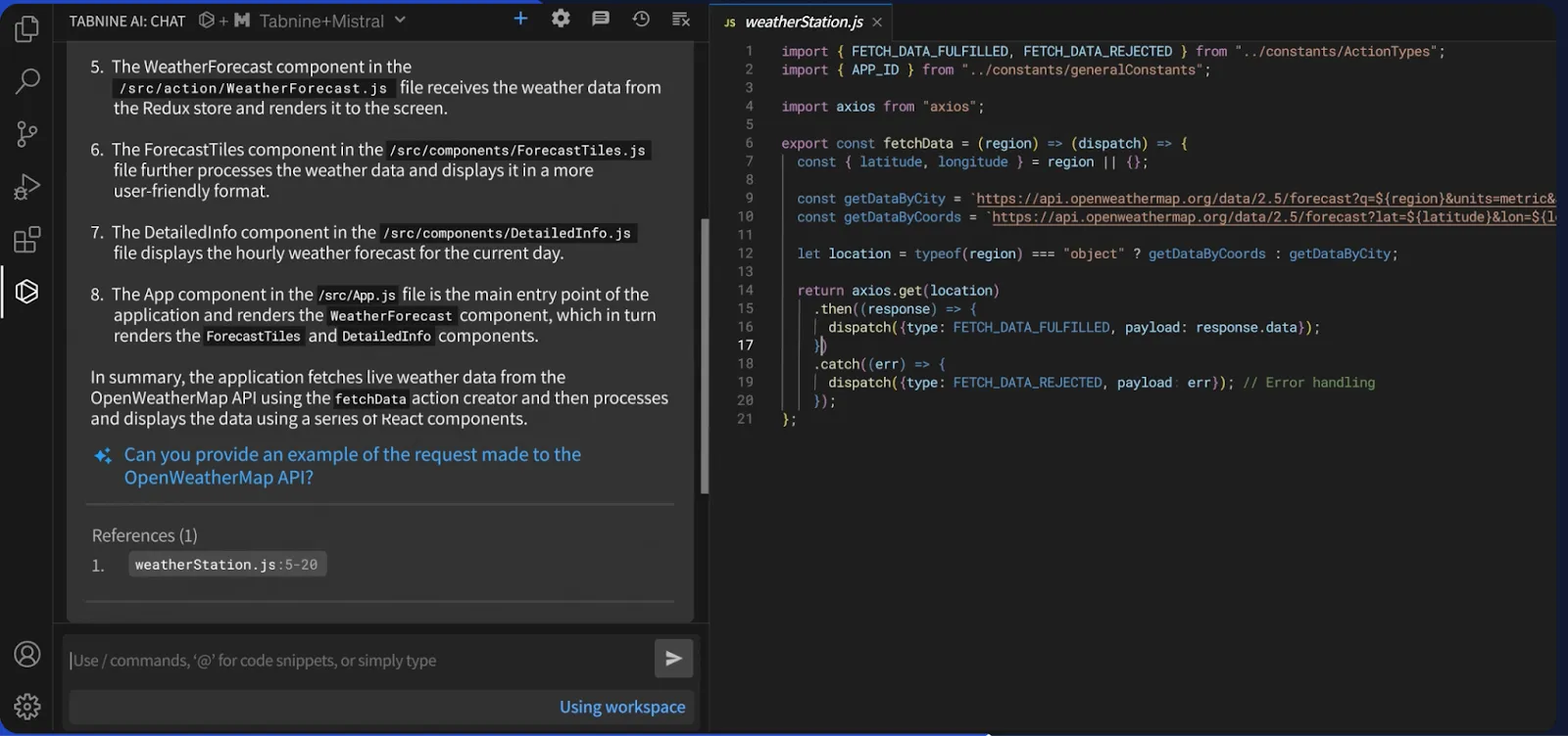 TabNine AI-powered tool to create code