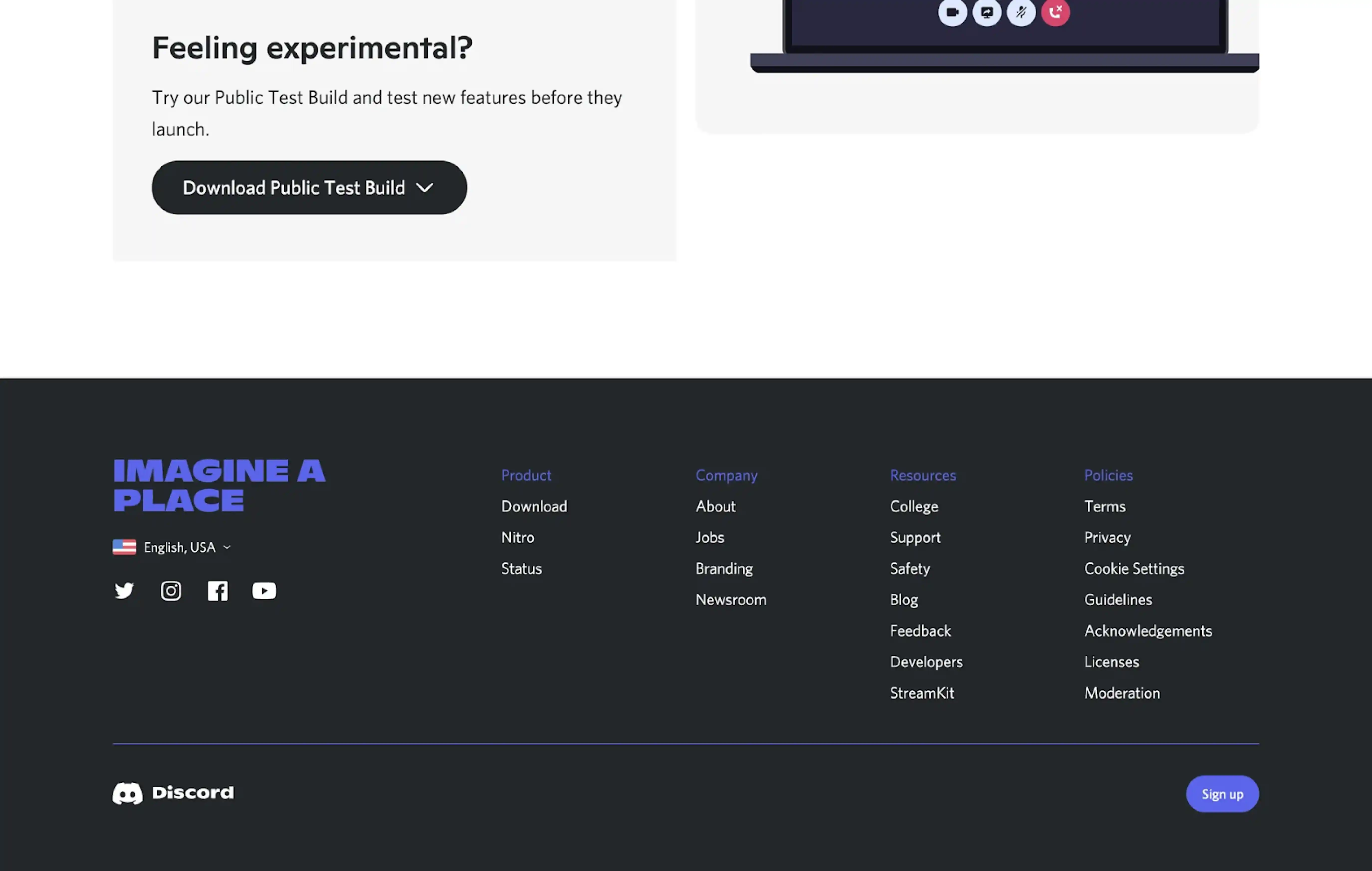 good footer design example