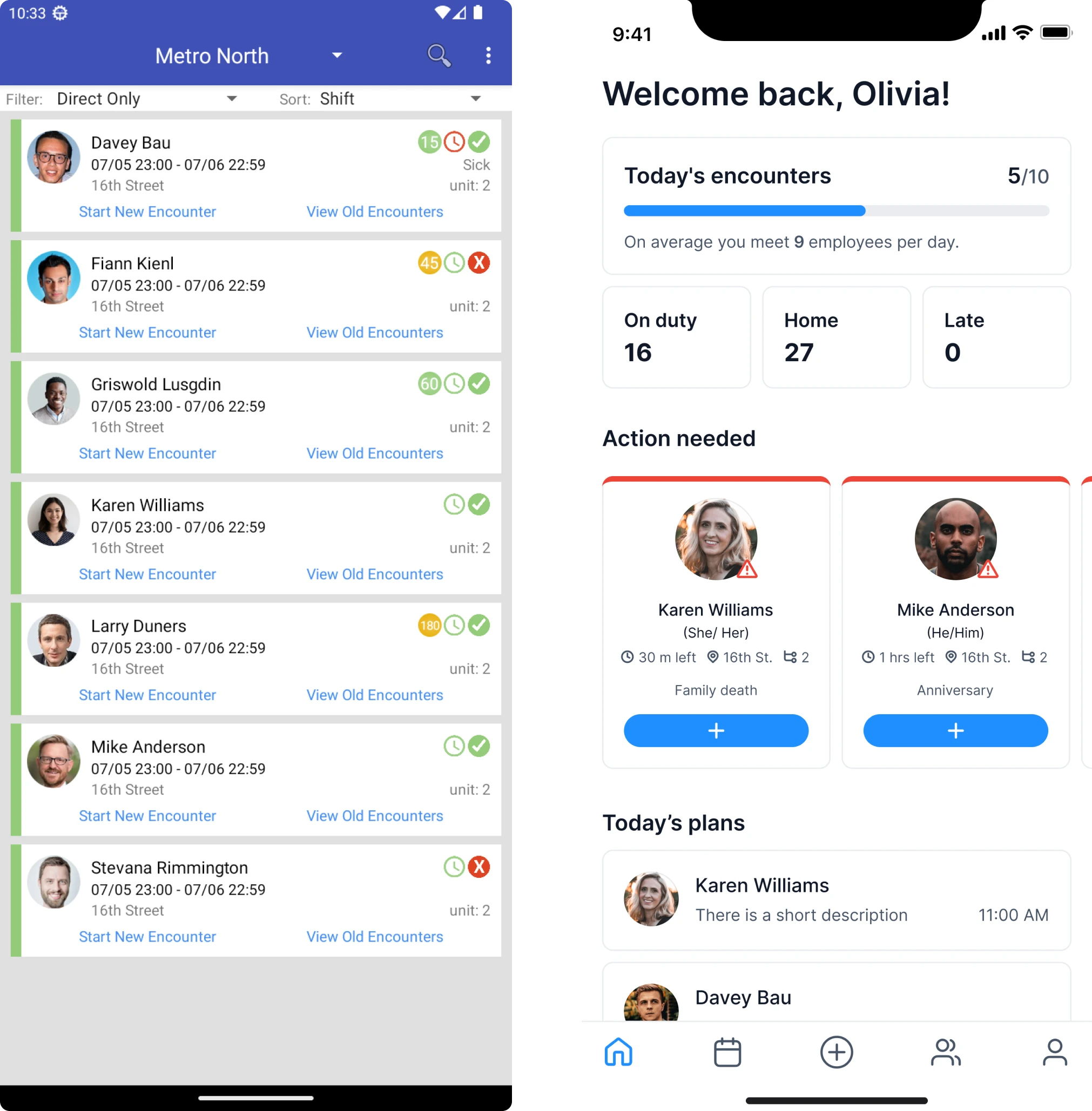 VLI Tech's log-in screen before/after