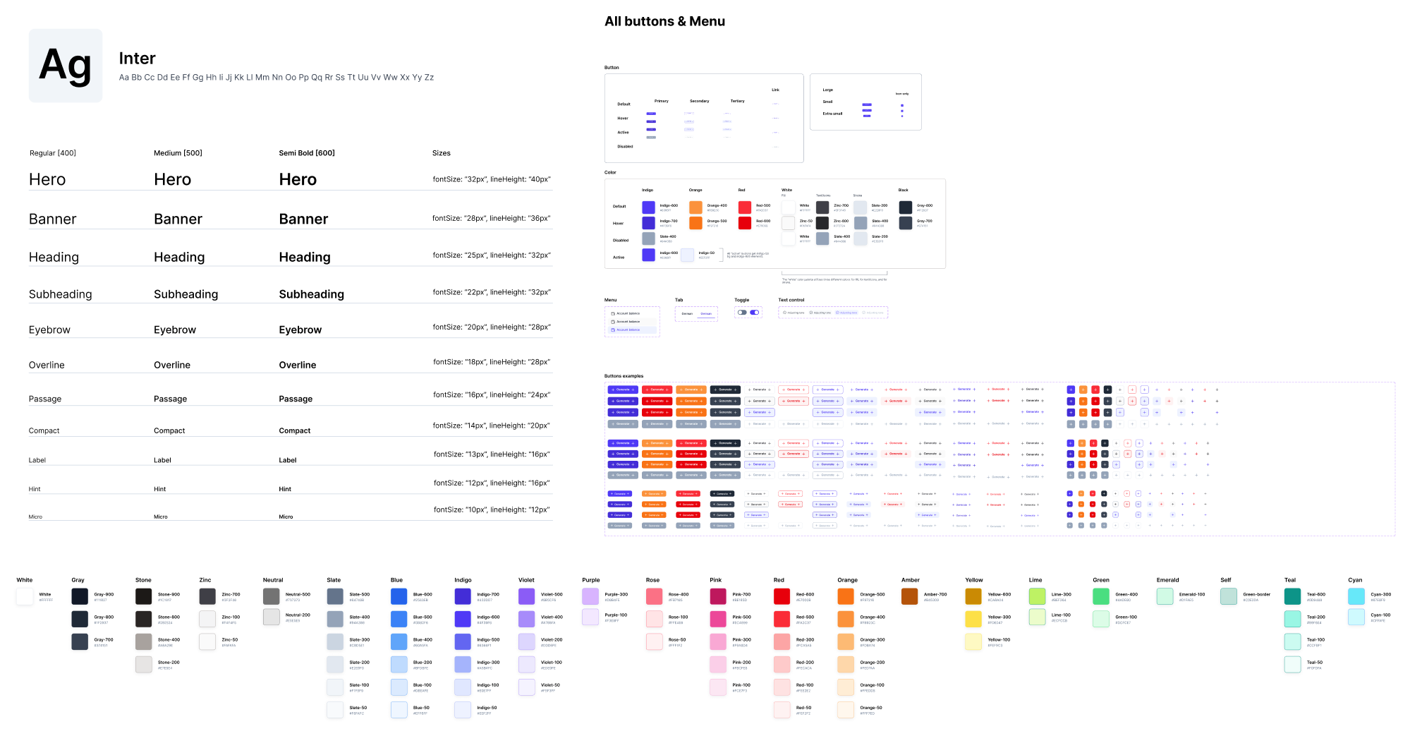 UI Kit example made by Eleken designers 