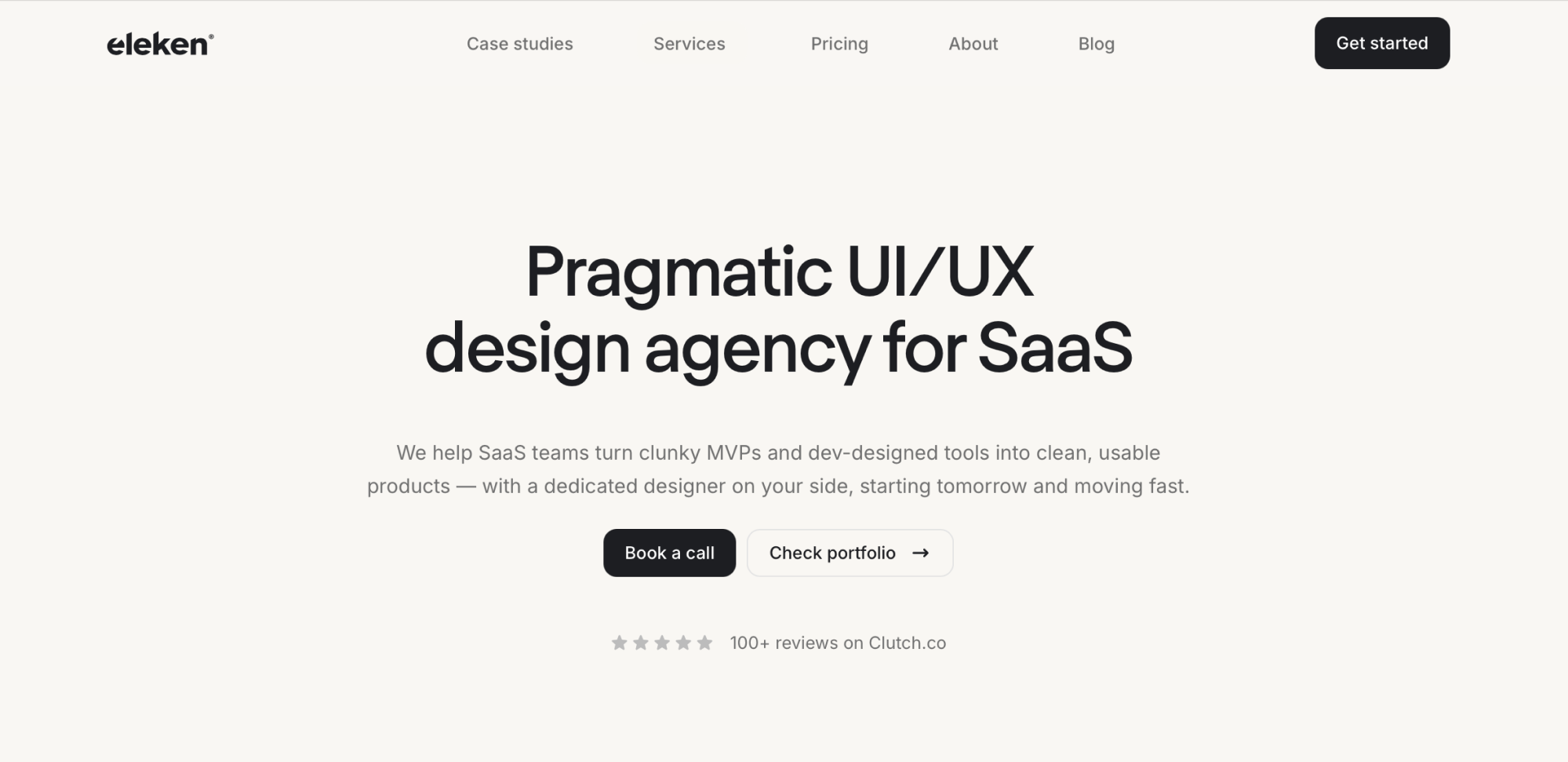 Eleken UI/UX design agency for SaaS