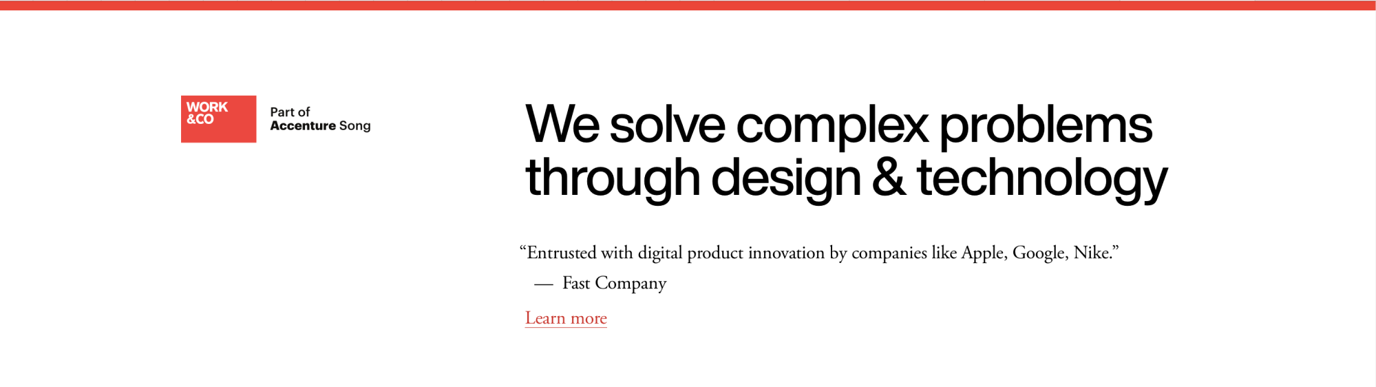 Work & Co product design agency