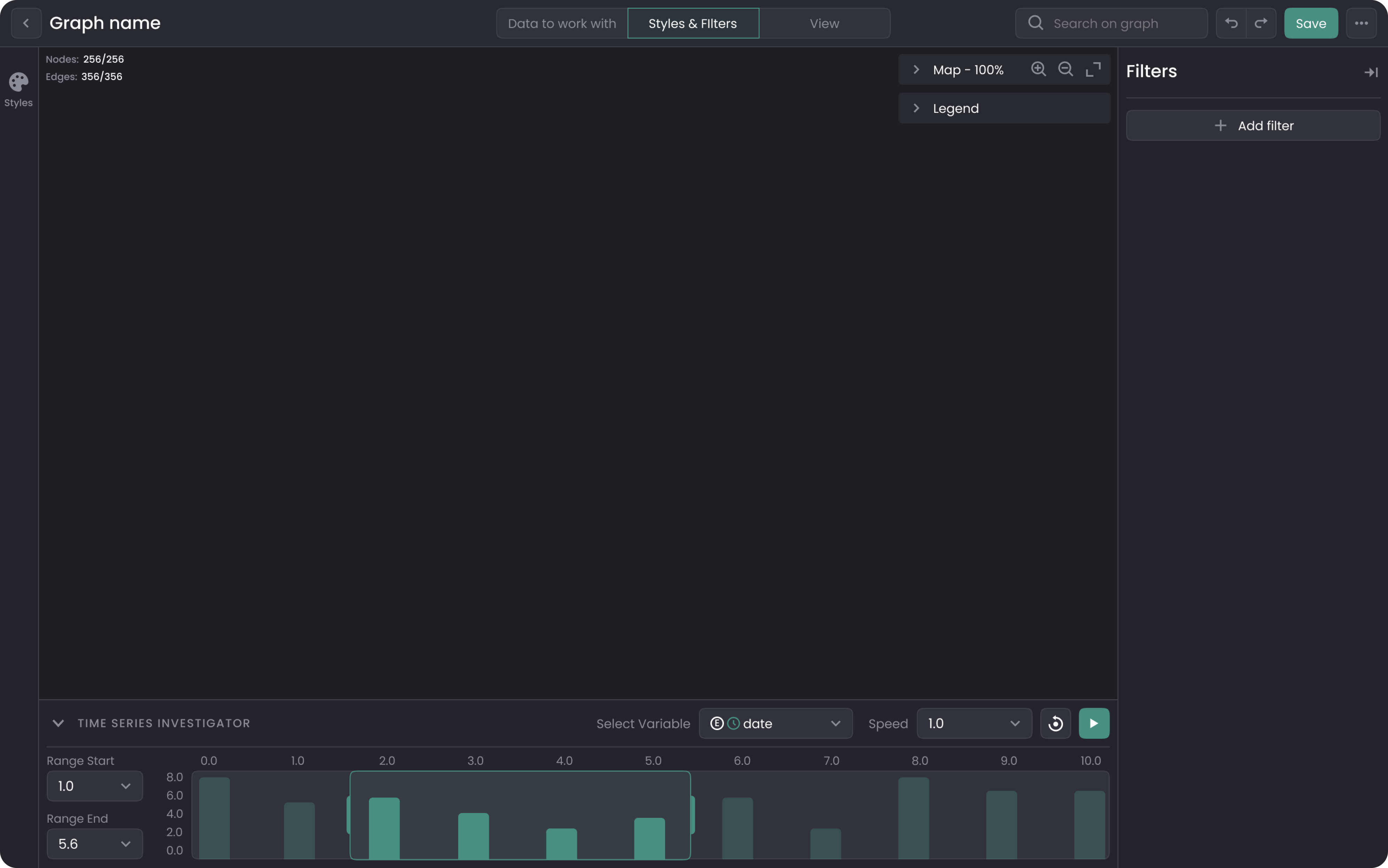 UI and UX dark mode design for a no code platform 